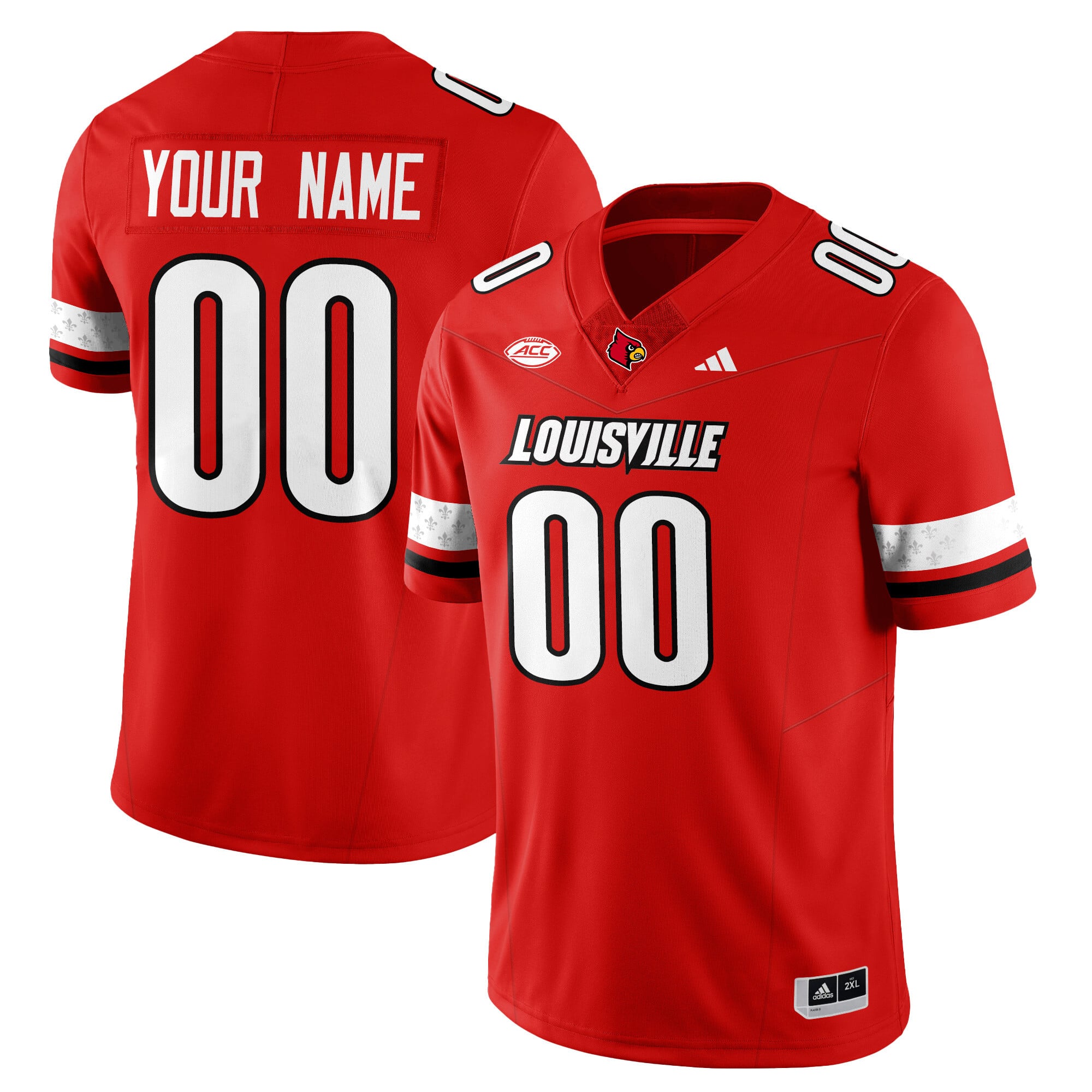 Alternative view of Adidas Louisville Custom Jersey - Adidas Louisville Cardinals Custom