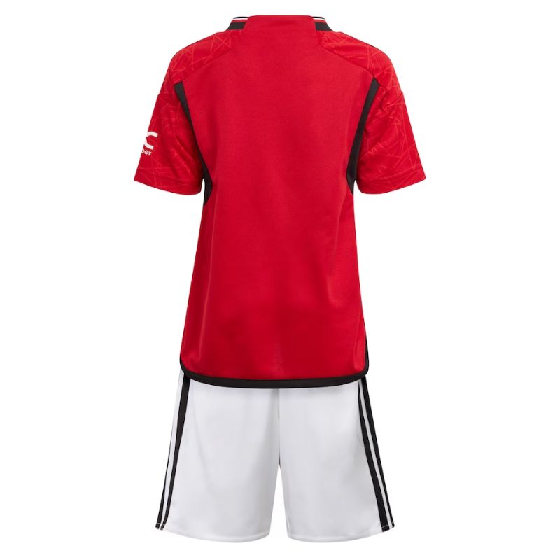 Alternative view of Adidas Man Utd Kids Home Kit 2024 | Amazing 3-Piece Set for Young Fans