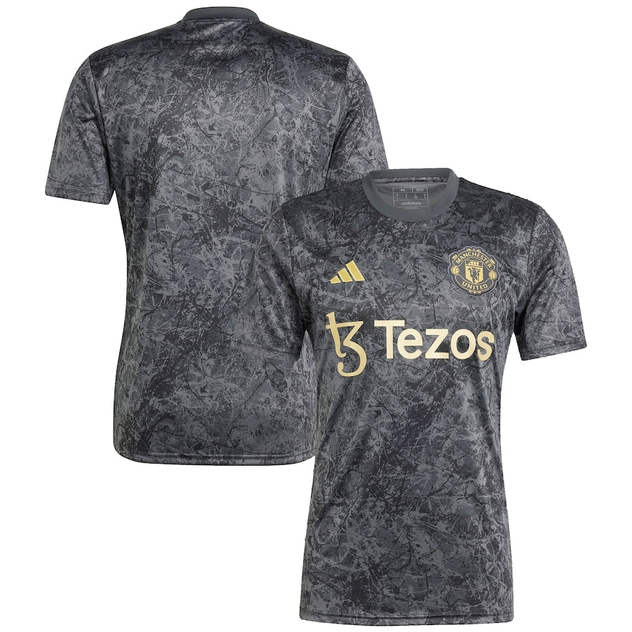 Adidas Manchester United Black Gold Pre-Match Top 2023/24 - Ultimate Fan Gear