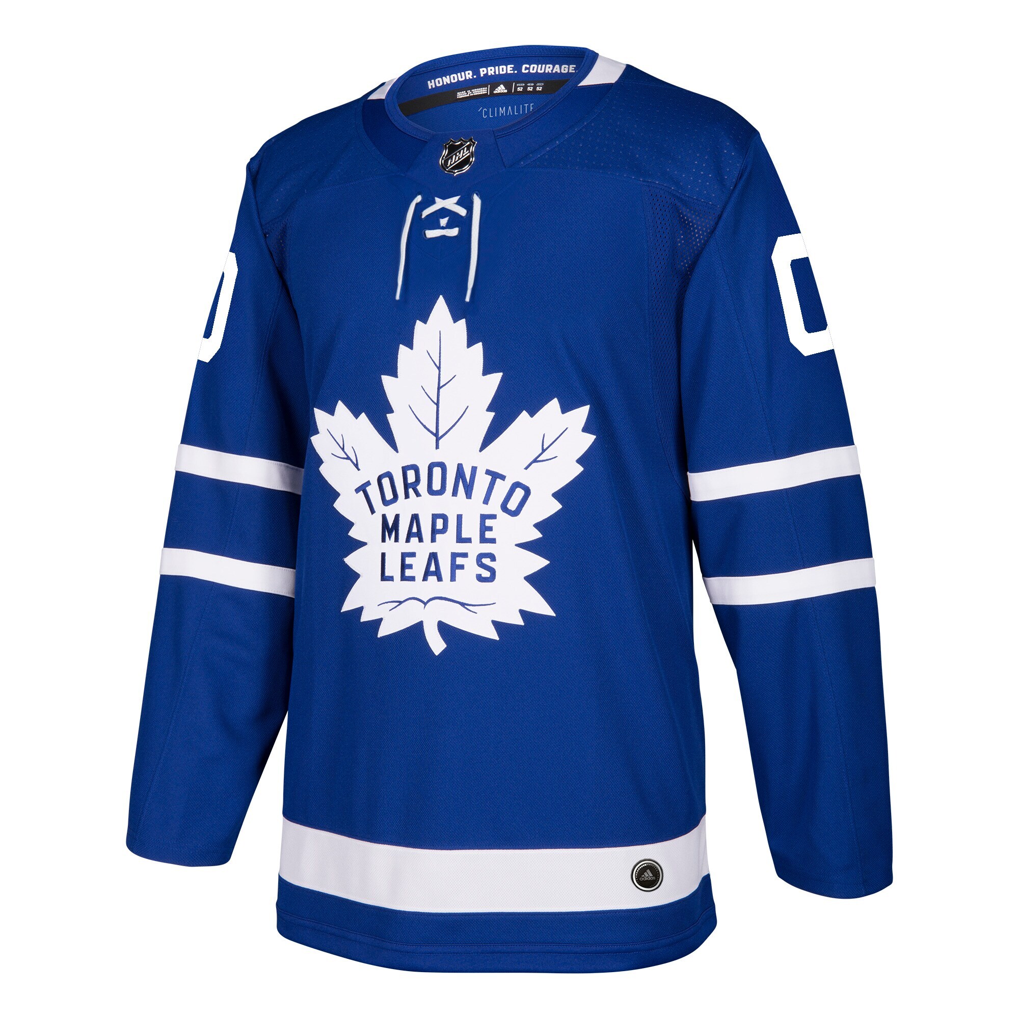 Alternative view of Adidas Maple Leafs Blue Jersey - Adidas Toronto Maple Leafs Blue