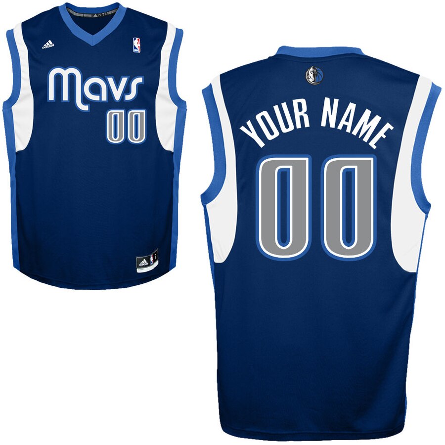 Adidas Mavericks Blue Custom Jersey - NBA Personalized
