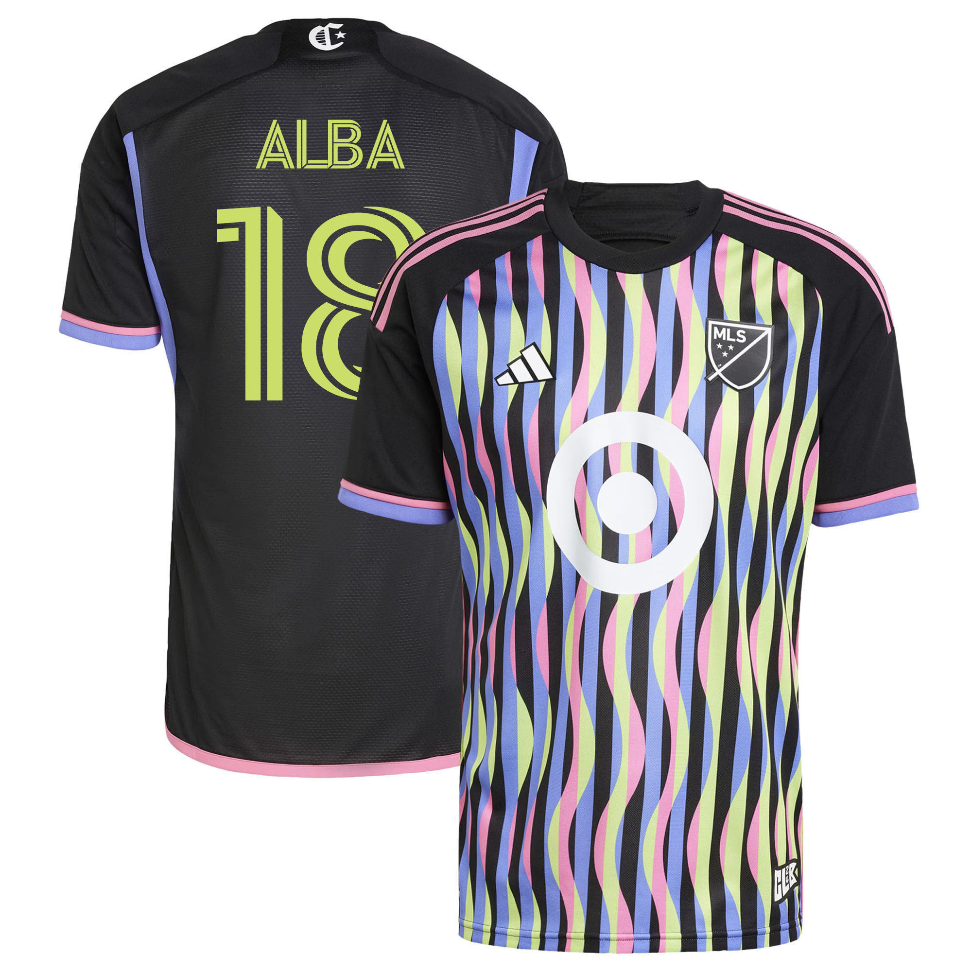 Alternative view of Adidas Messi Minnesota Jersey - Black MLS Kit