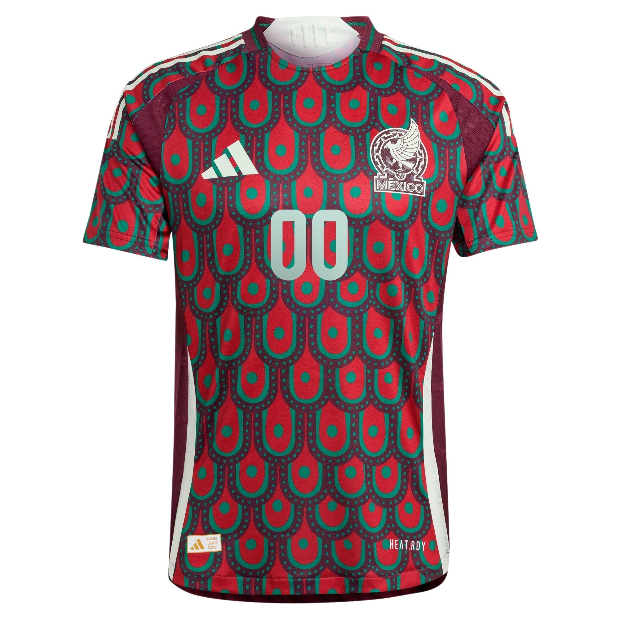 Alternative view of Adidas Mexico 2024 Burgundy Jersey | Premium Home Kit for Fans