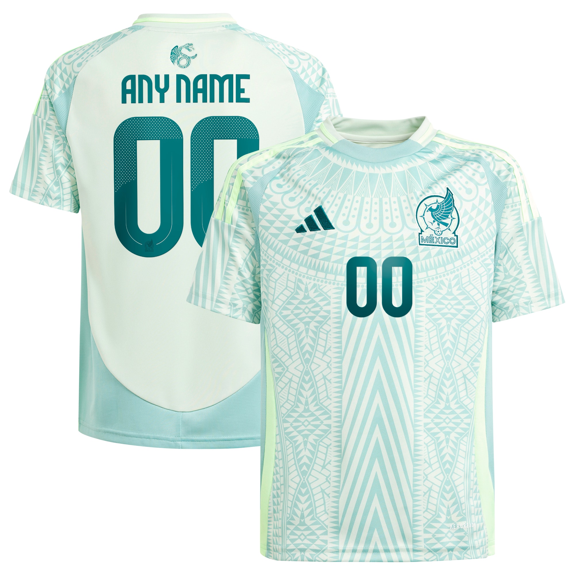Adidas Mexico 2024 Pre-Match Jersey - Light Green Pattern