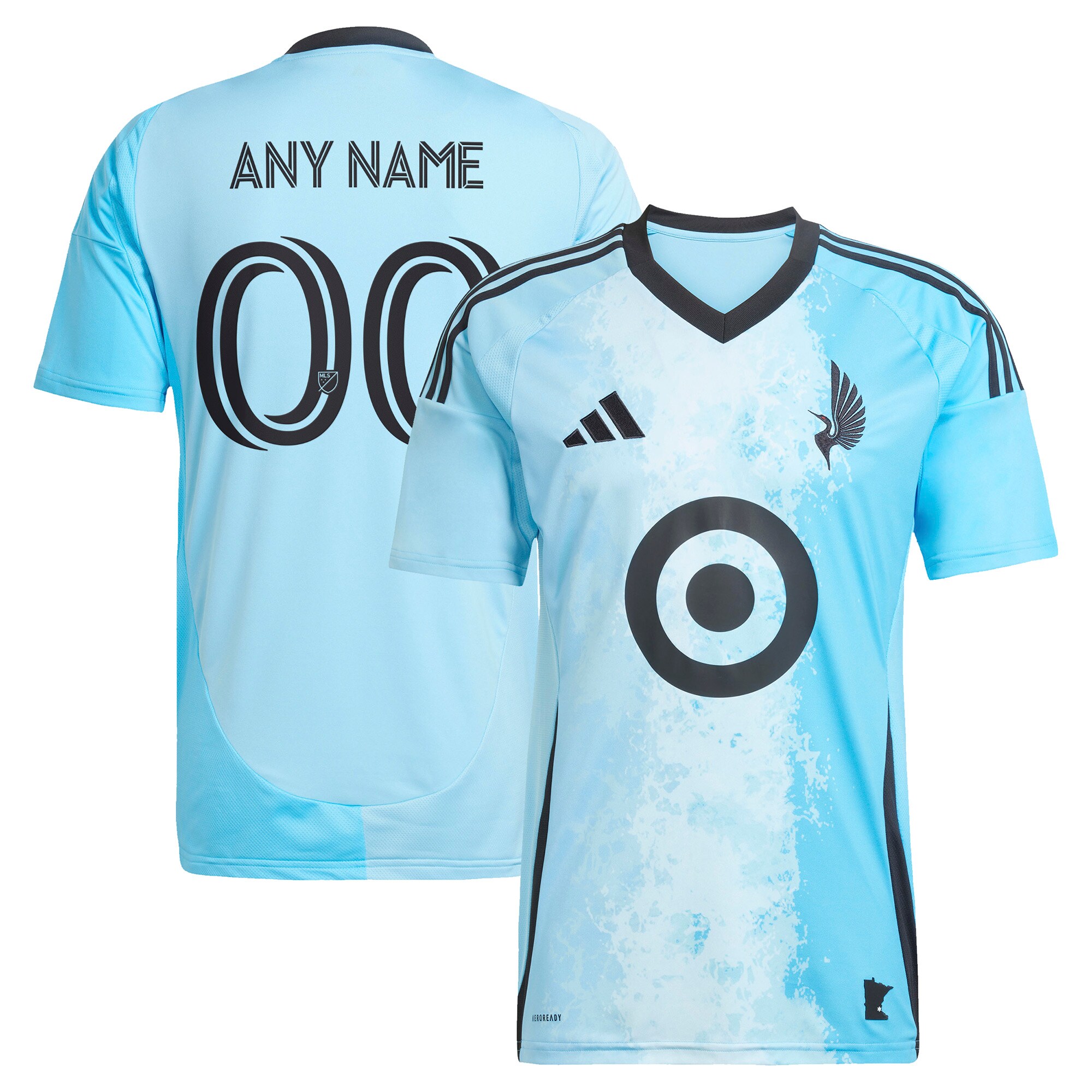 Adidas Minnesota United FC Light Blue Jersey - Custom Name/Number