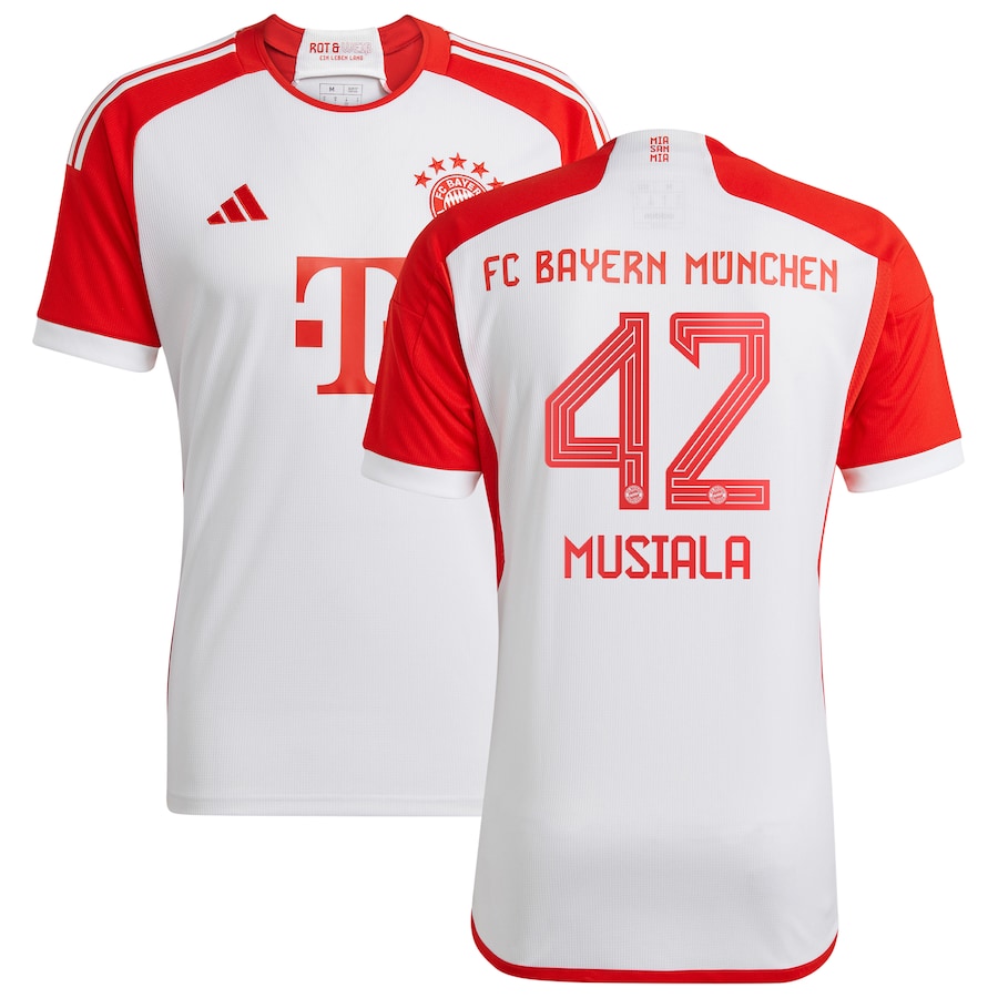 Adidas Musiala Bayern Home Jersey 2024 - Premium White Fan Kit