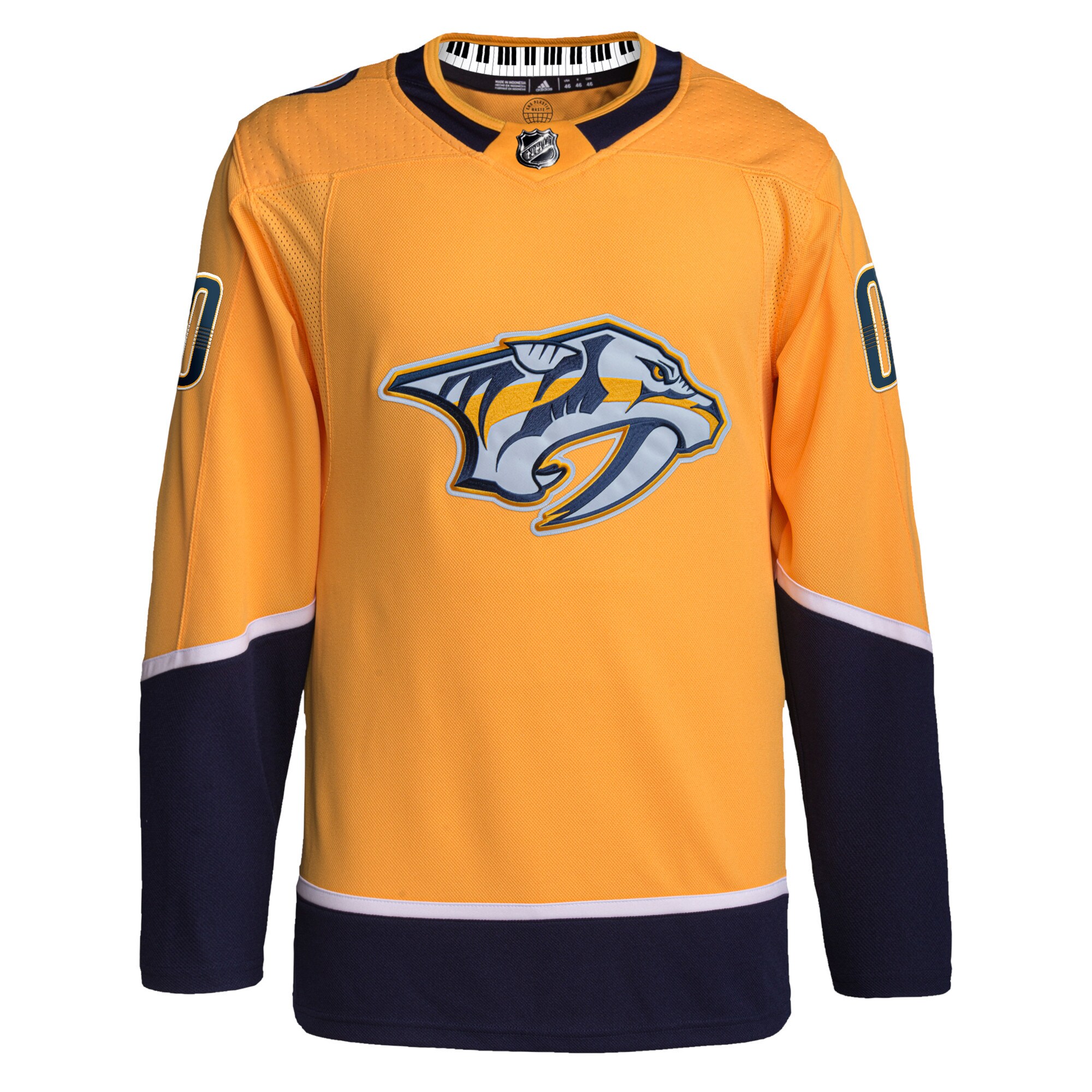 Alternative view of Adidas Nashville Predators Gold Jersey - Premium 2024 Authentic Fan Gear