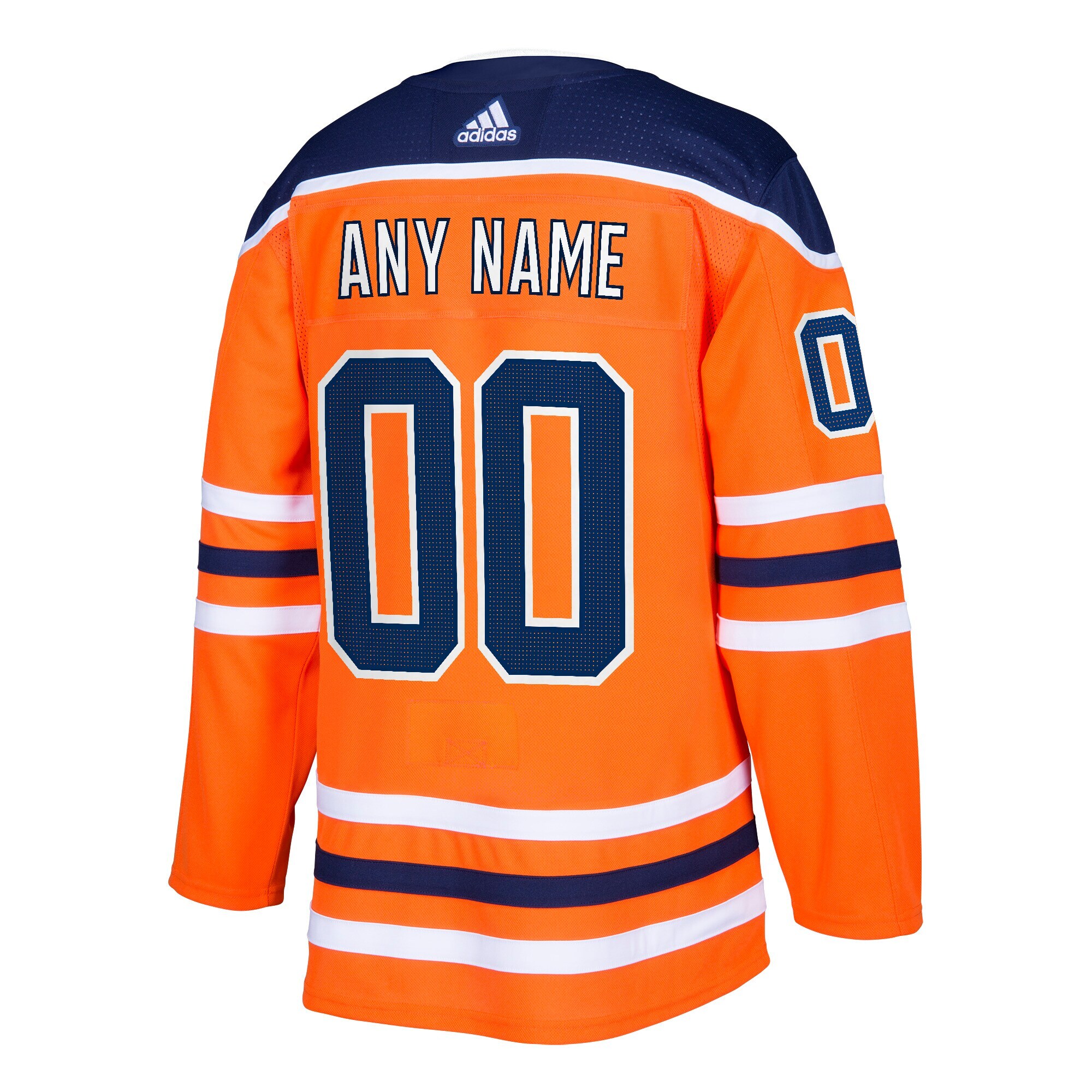 Alternative view of Adidas Oilers Orange Authentic - Customizable Hockey Jersey