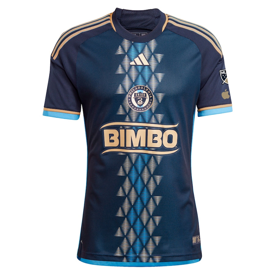 Alternative view of Adidas Philadelphia Union Authentic Navy Jersey - Outstanding 2024 Kit