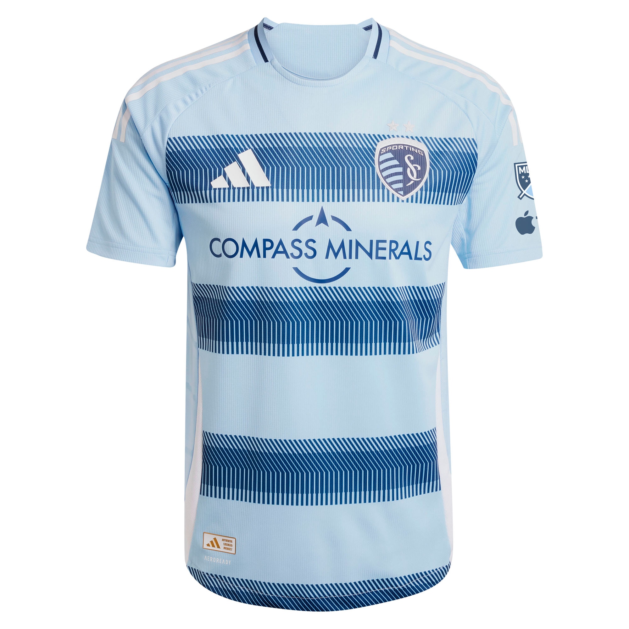 Alternative view of Adidas Sporting KC 2024 Away Jersey - Light Blue