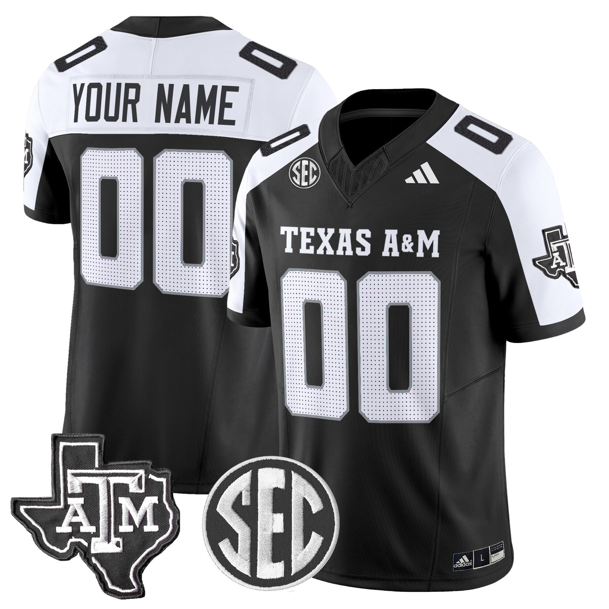 Alternative view of Adidas Texas A&M Jersey - Adidas Texas A&M Maroon Jersey