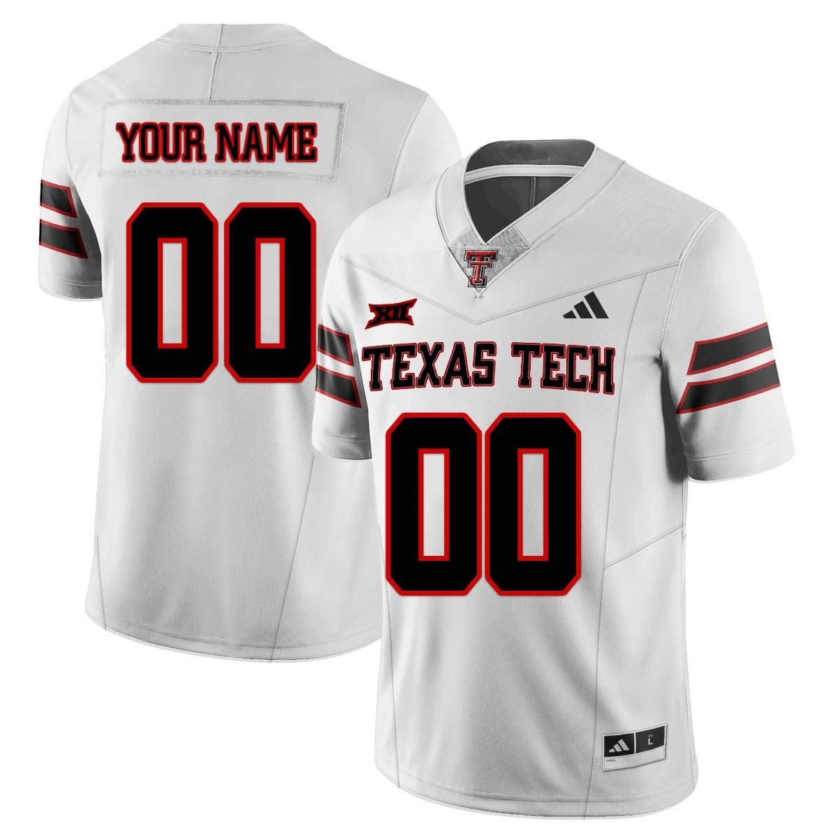 Adidas Texas Tech Jersey - White Replica