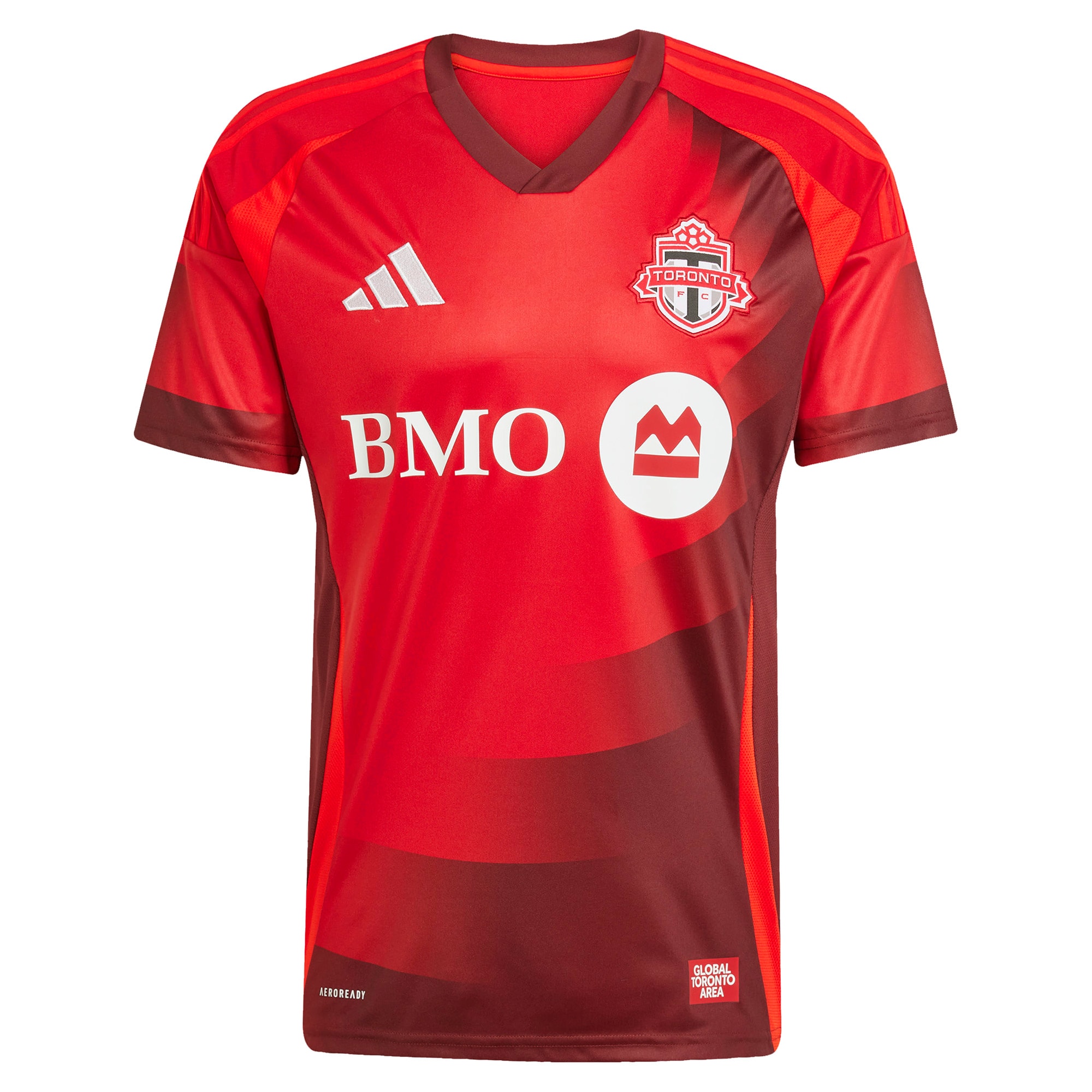 Alternative view of Adidas Toronto FC Red Jersey - Adidas Toronto FC 2024 Red Home Jersey