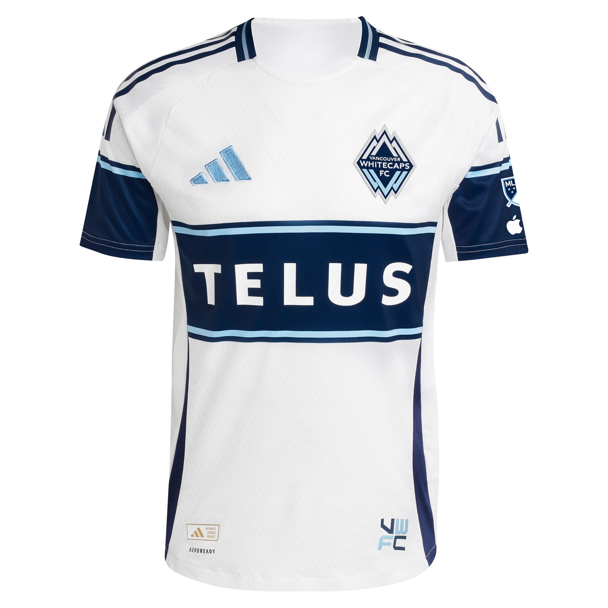 Alternative view of Adidas Whitecaps Home Jersey - 2024 Authentic Soccer Kit