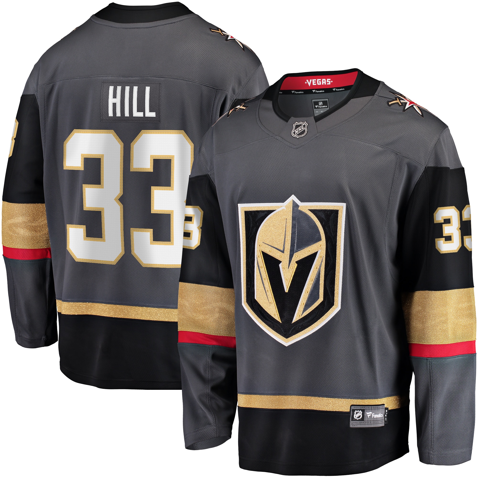 Adin Hill Vegas Golden Knights Fanatics Alternate Breakaway Jersey