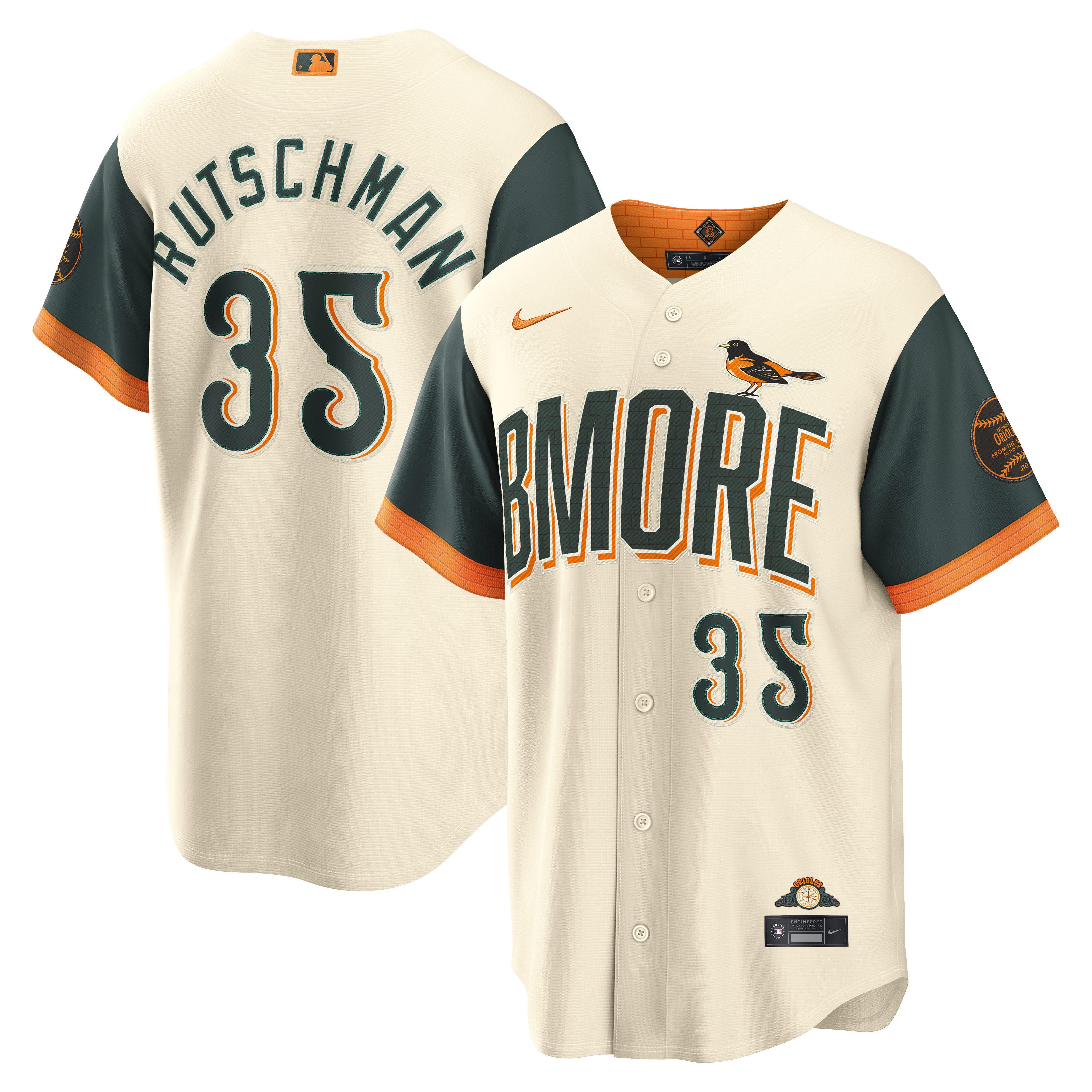 Adley Rutschman Baltimore Orioles 2026 City Connect Stadium Jersey - Natural