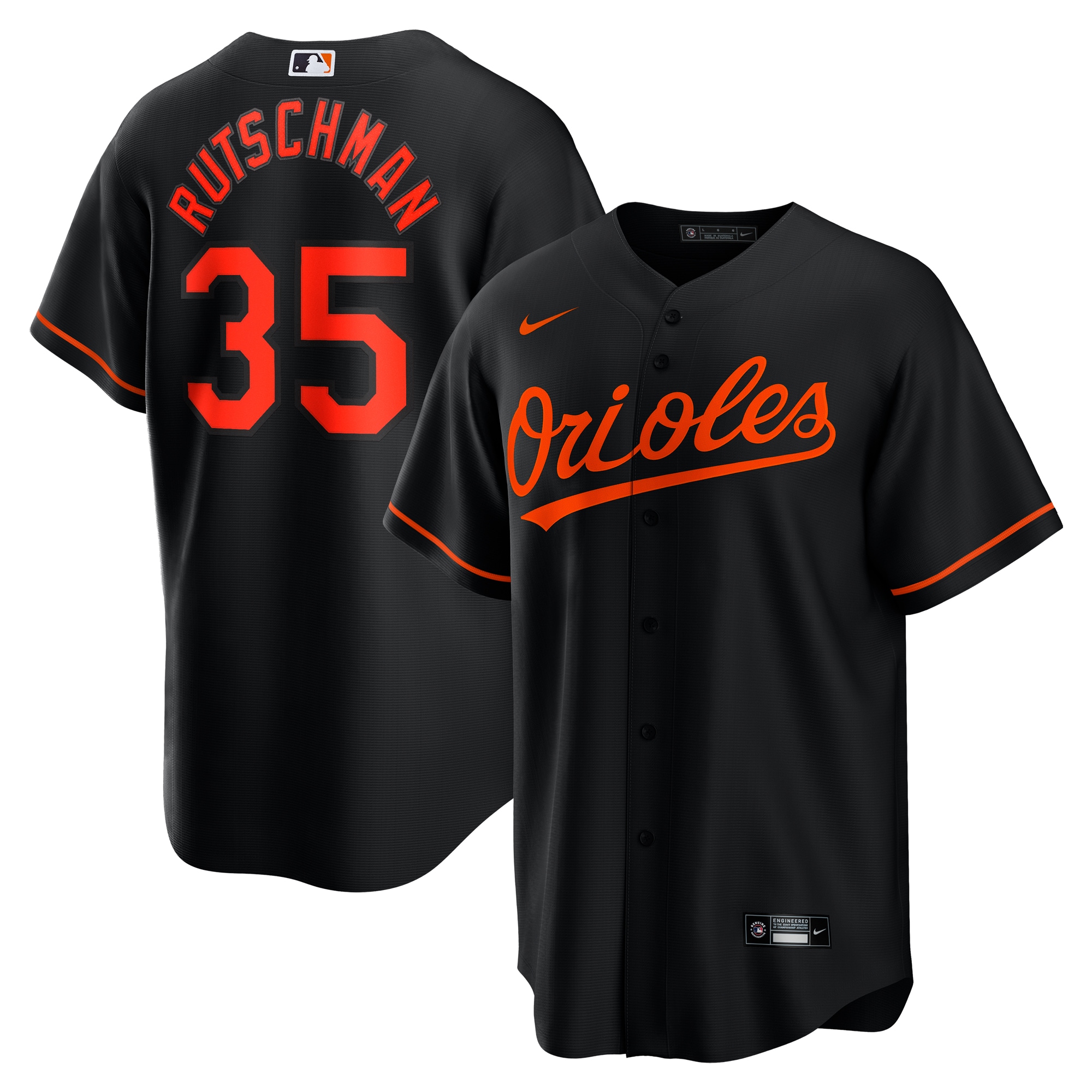 Adley Rutschman Baltimore Orioles Alternate Player Jersey - Black