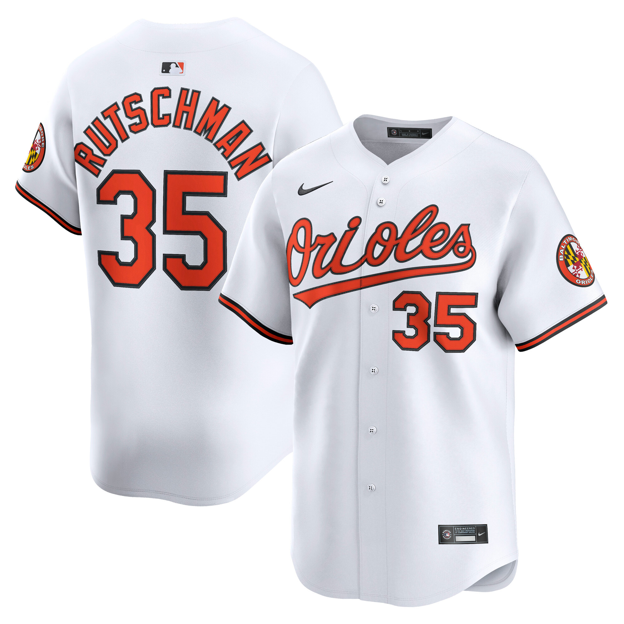 Adley Rutschman Baltimore Orioles Home Limited Player Jersey - White