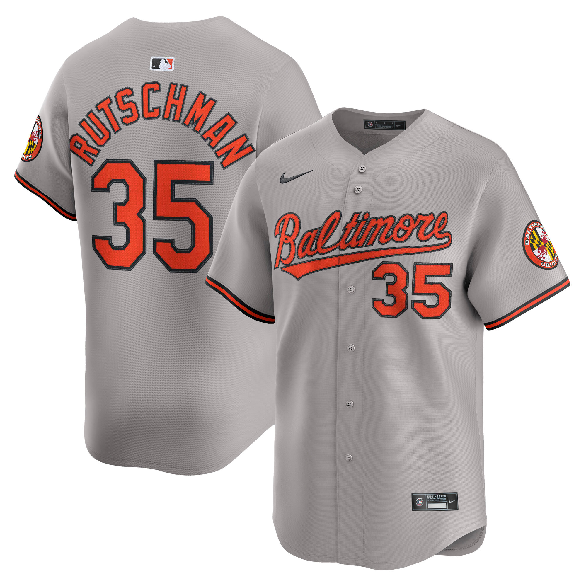 Adley Rutschman Baltimore Orioles Road Limited Player Jersey