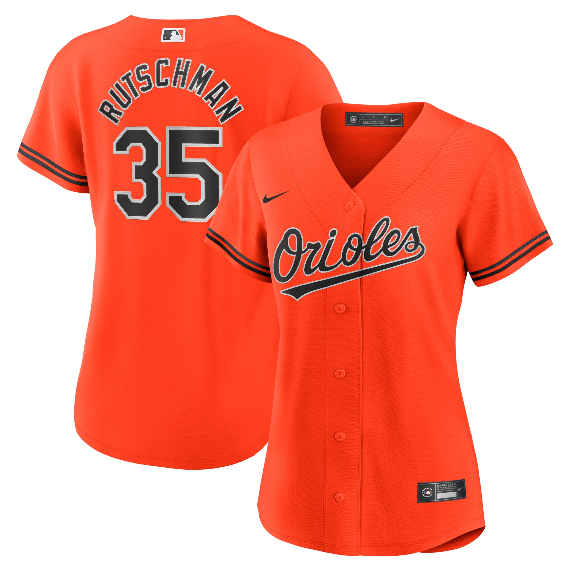 Adley Rutschman Baltimore Orioles Women's Alternate Player Jersey - Orange