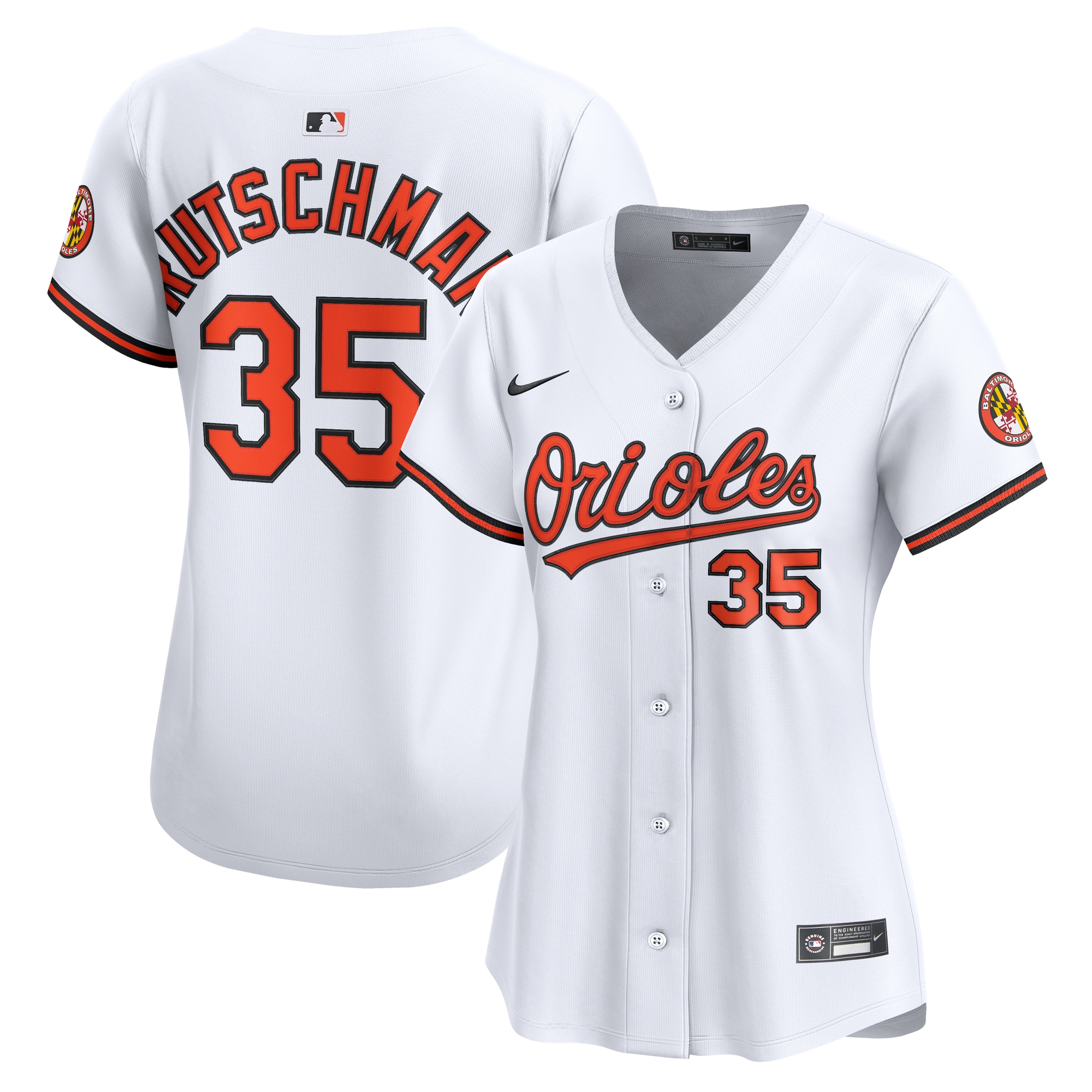 Adley Rutschman Baltimore Orioles Women's Home Limited Player Jersey - White