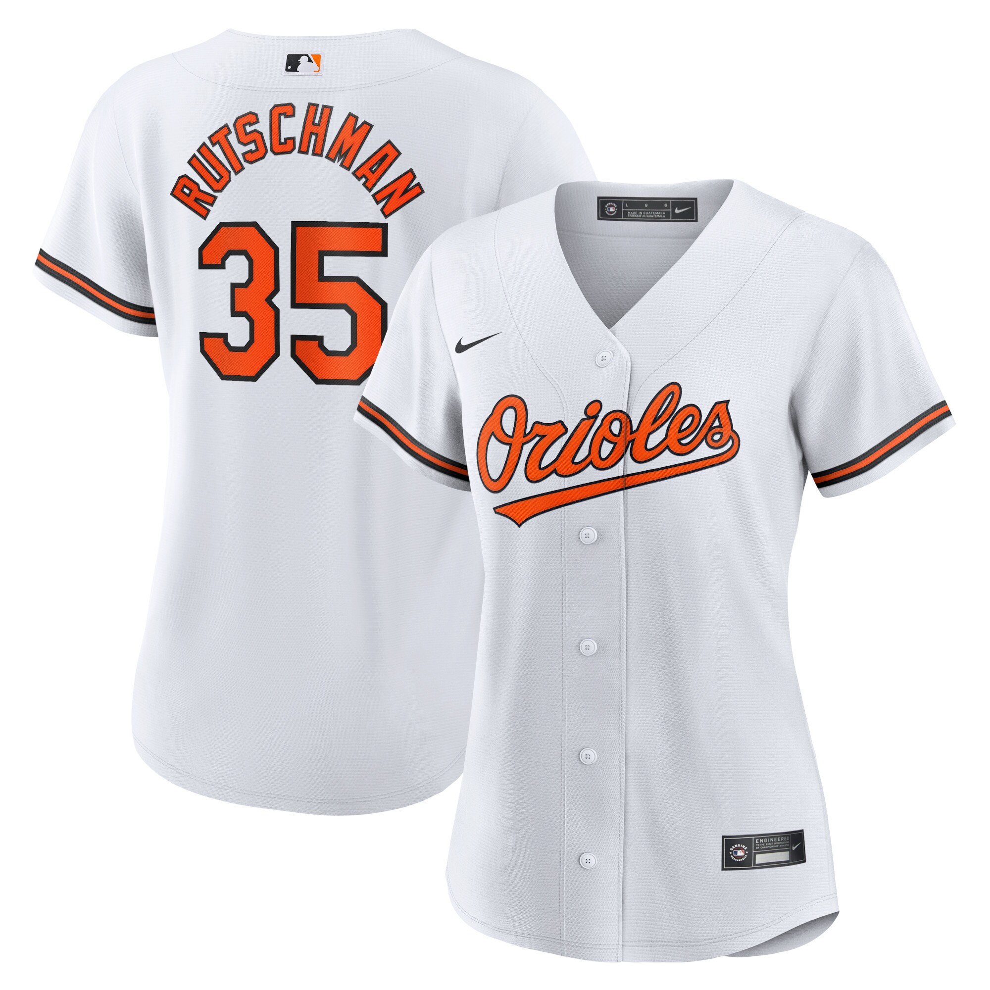 Adley Rutschman Baltimore Orioles Women's Home Player Jersey - White
