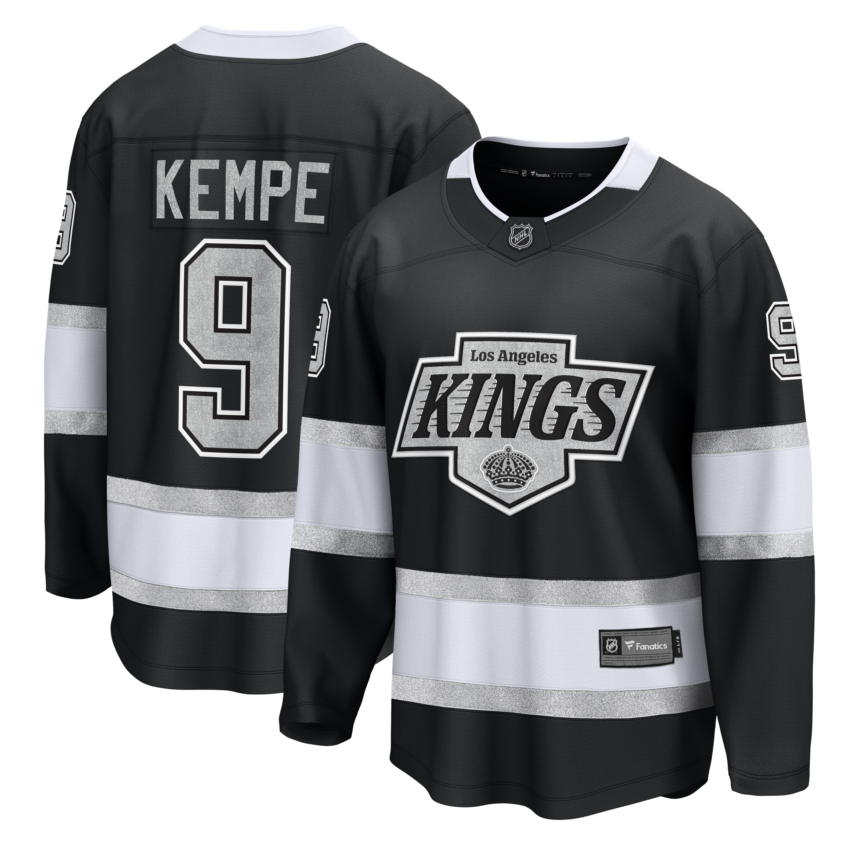 Adrian Kempe Los Angeles Kings Fanatics Home Premier Breakaway Player Jersey - Black