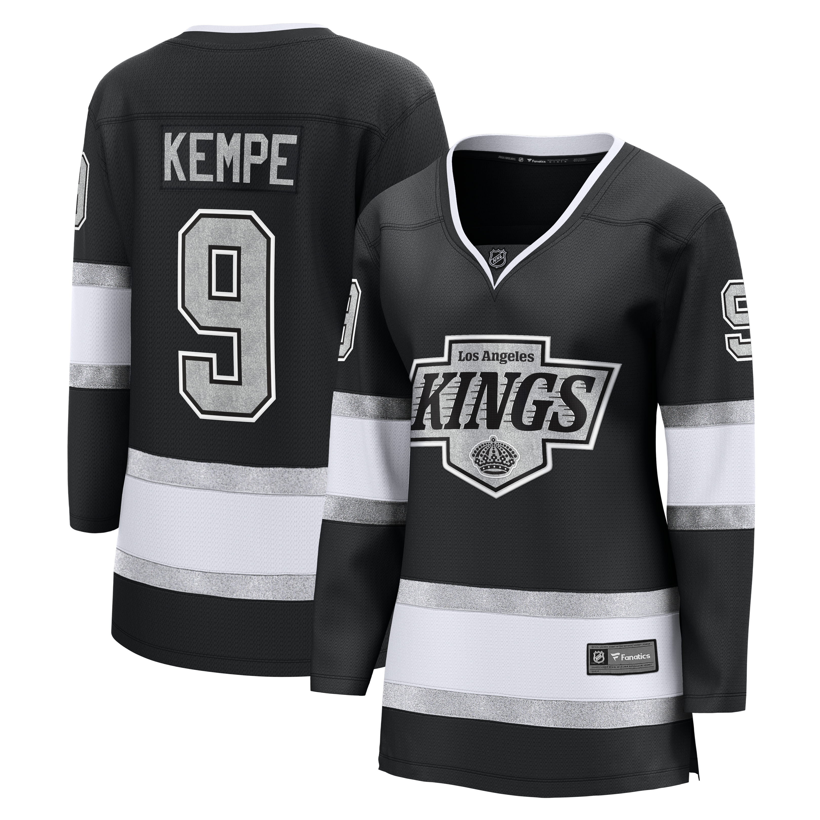 Adrian Kempe Los Angeles Kings Fanatics Women's Home Breakaway Player Jersey - Black