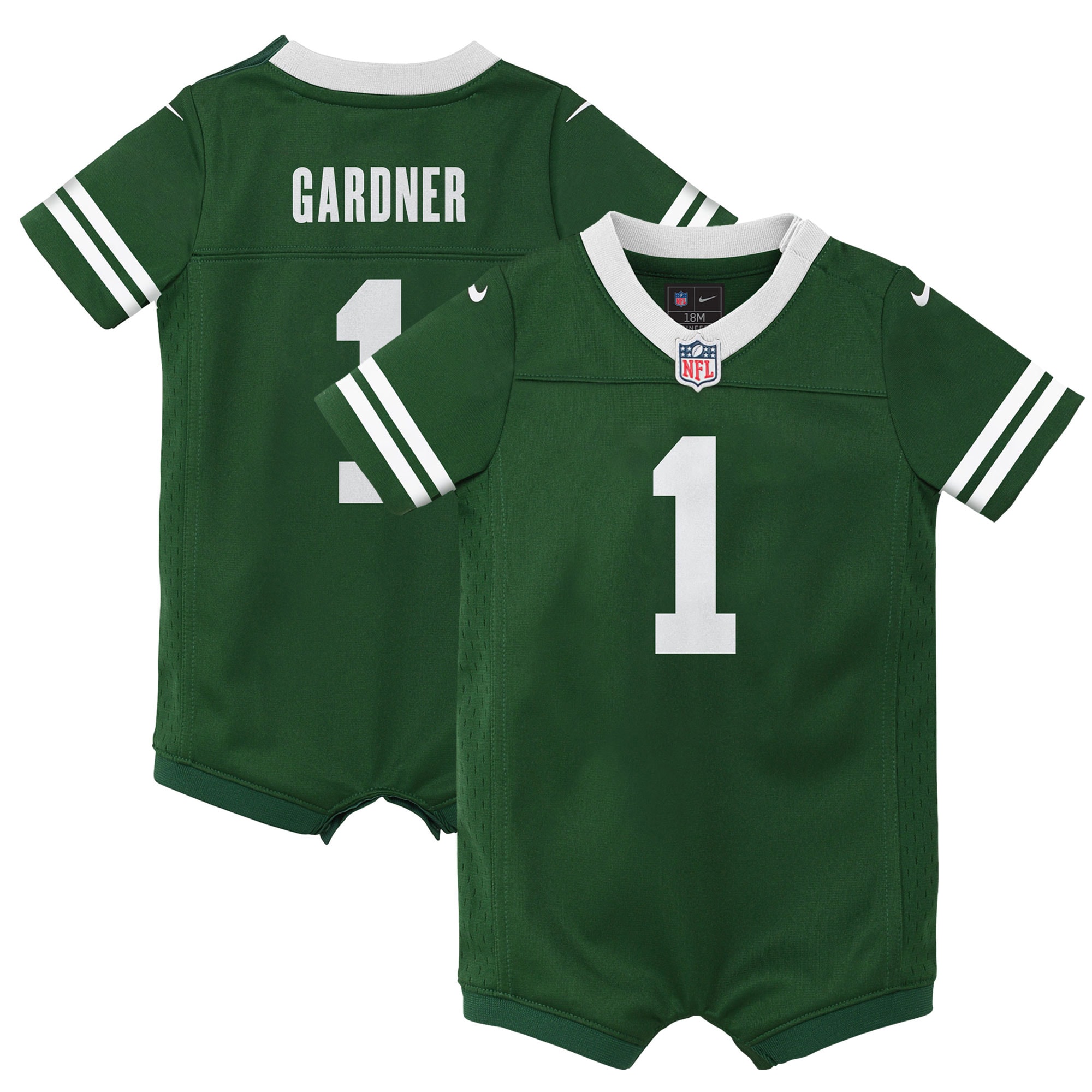 Ahmad Sauce Gardner New York Jets Newborn & Infant Game Romper Jersey - Legacy Green