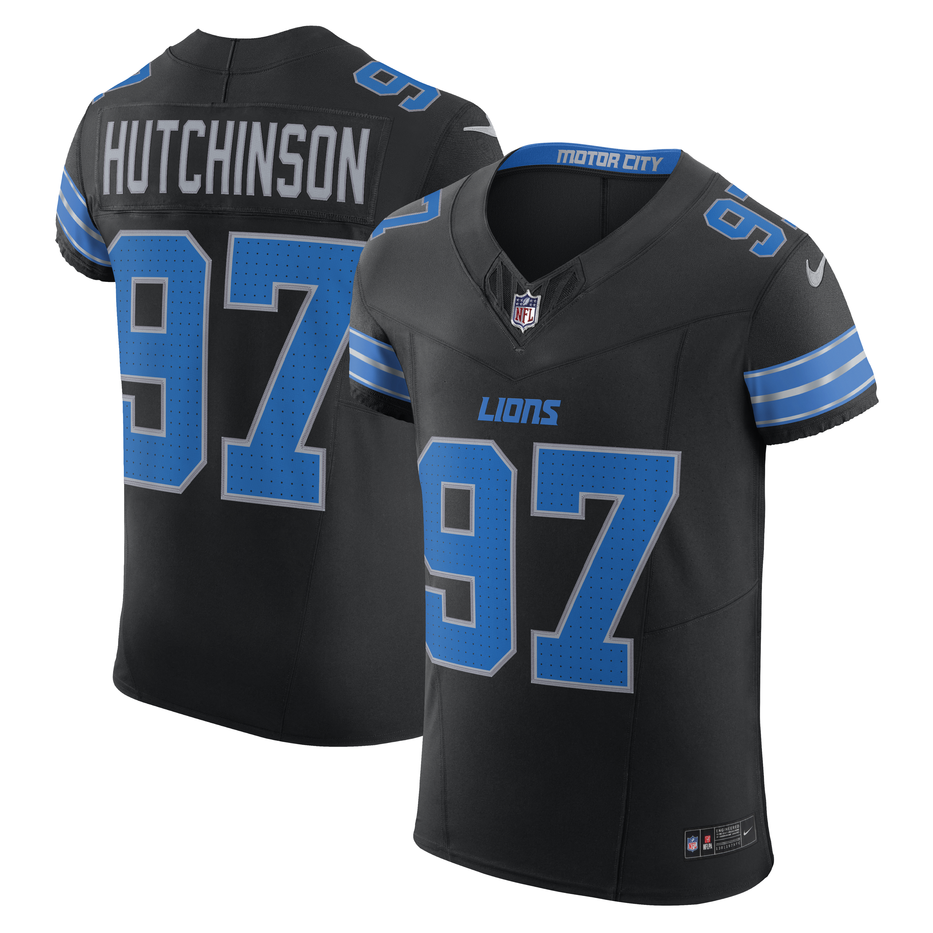 Aidan Hutchinson Detroit Lions Alternate Vapor F.U.S.E. Elite Jersey