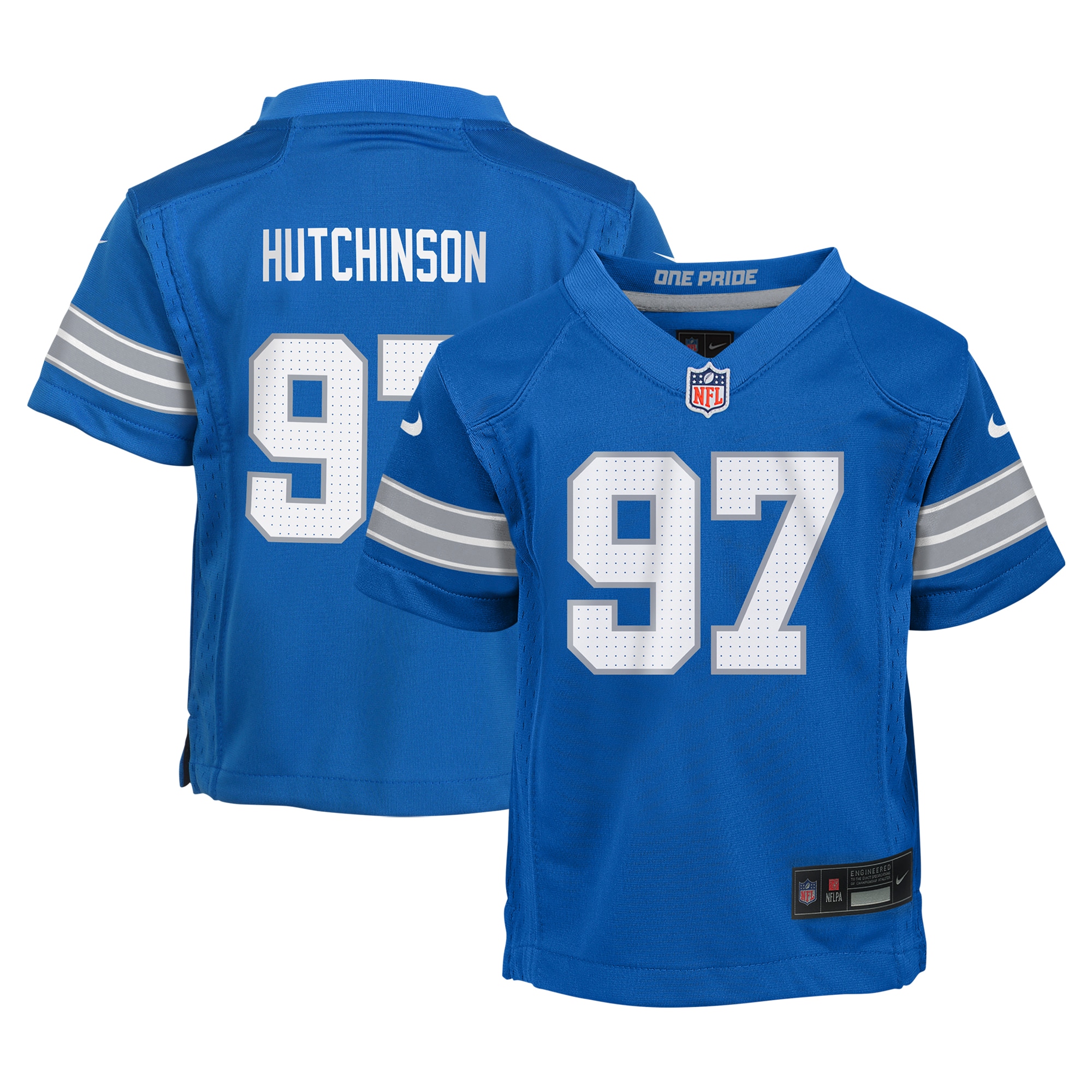 Aidan Hutchinson Detroit Lions Infant Team Player Game Jersey - Blue