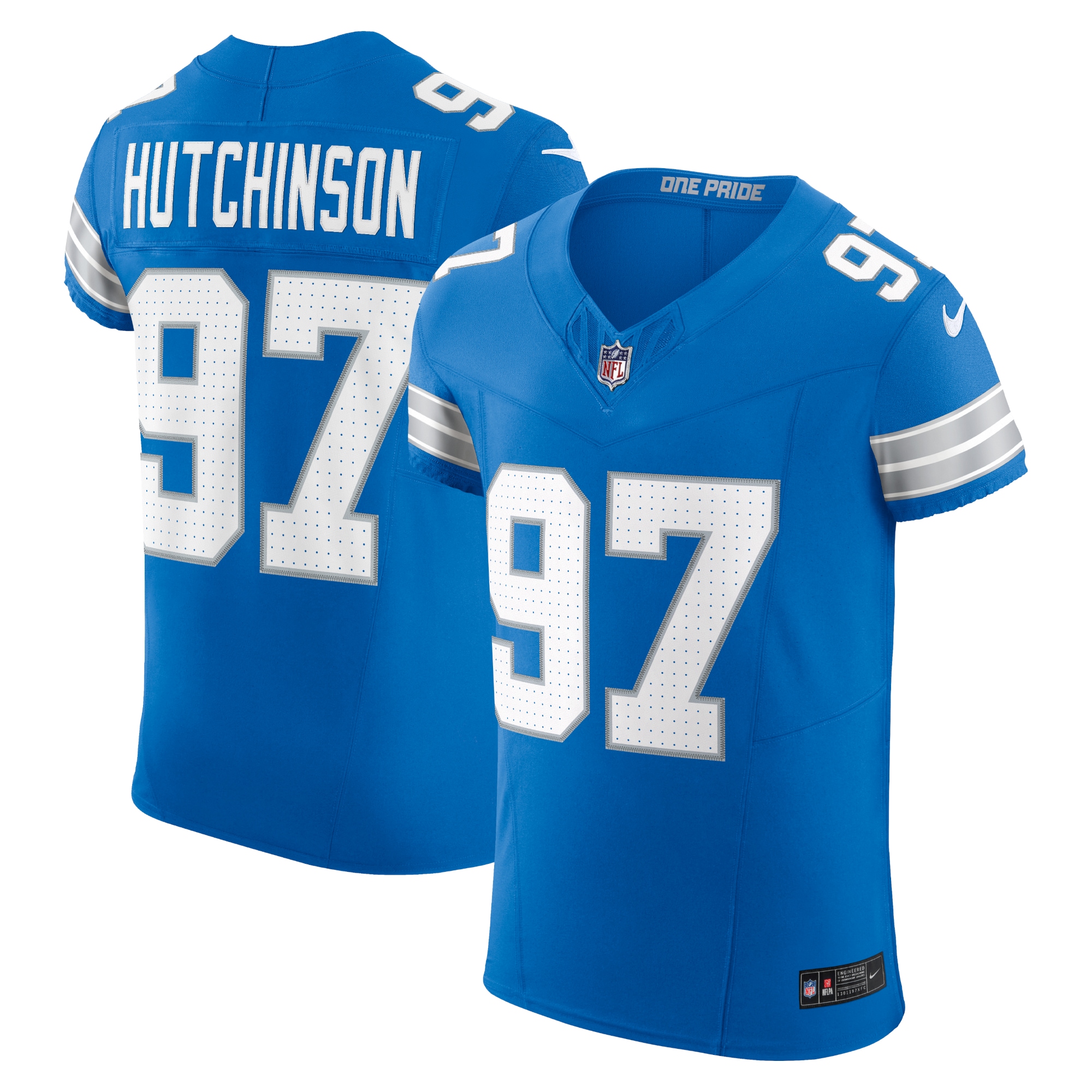 Aidan Hutchinson Detroit Lions Vapor F.U.S.E. Elite Jersey