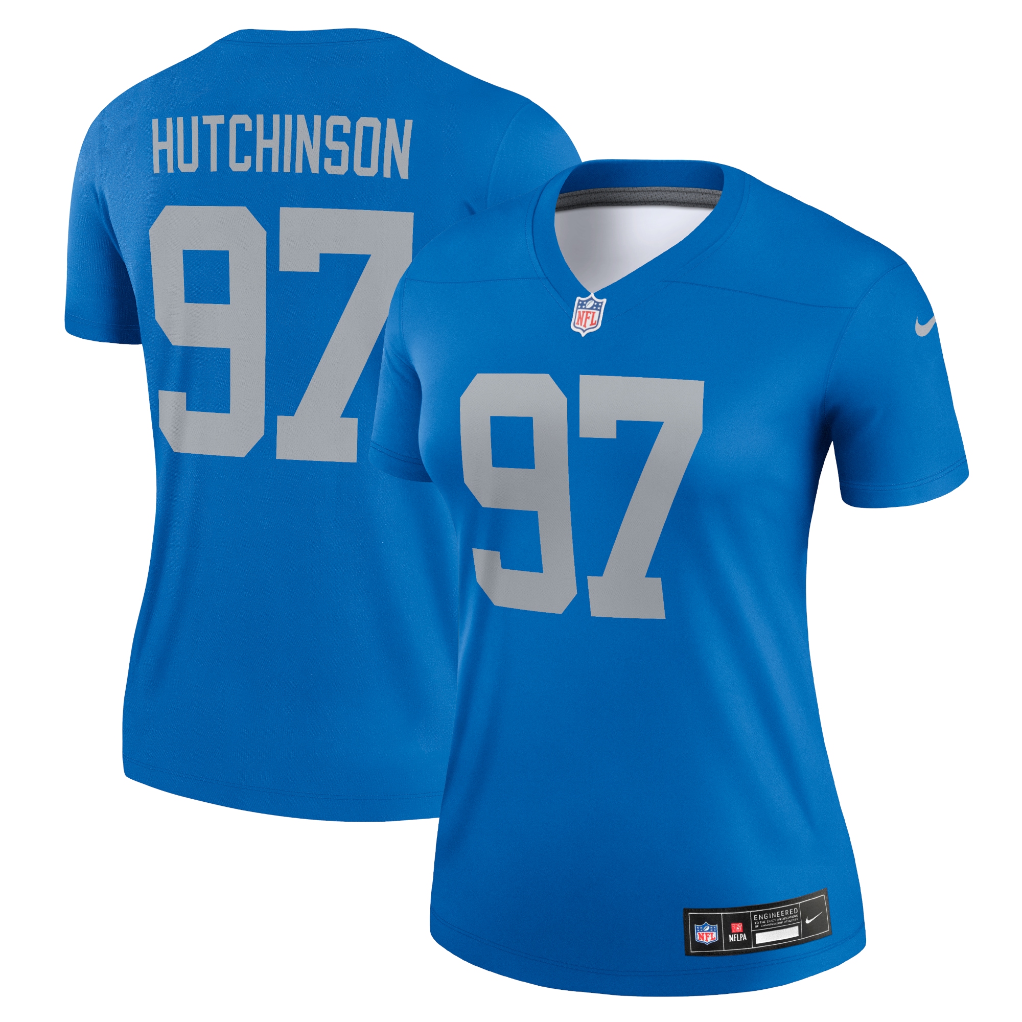 Aidan Hutchinson Detroit Lions Women's Alternate Legend Player Performance Top - Blue