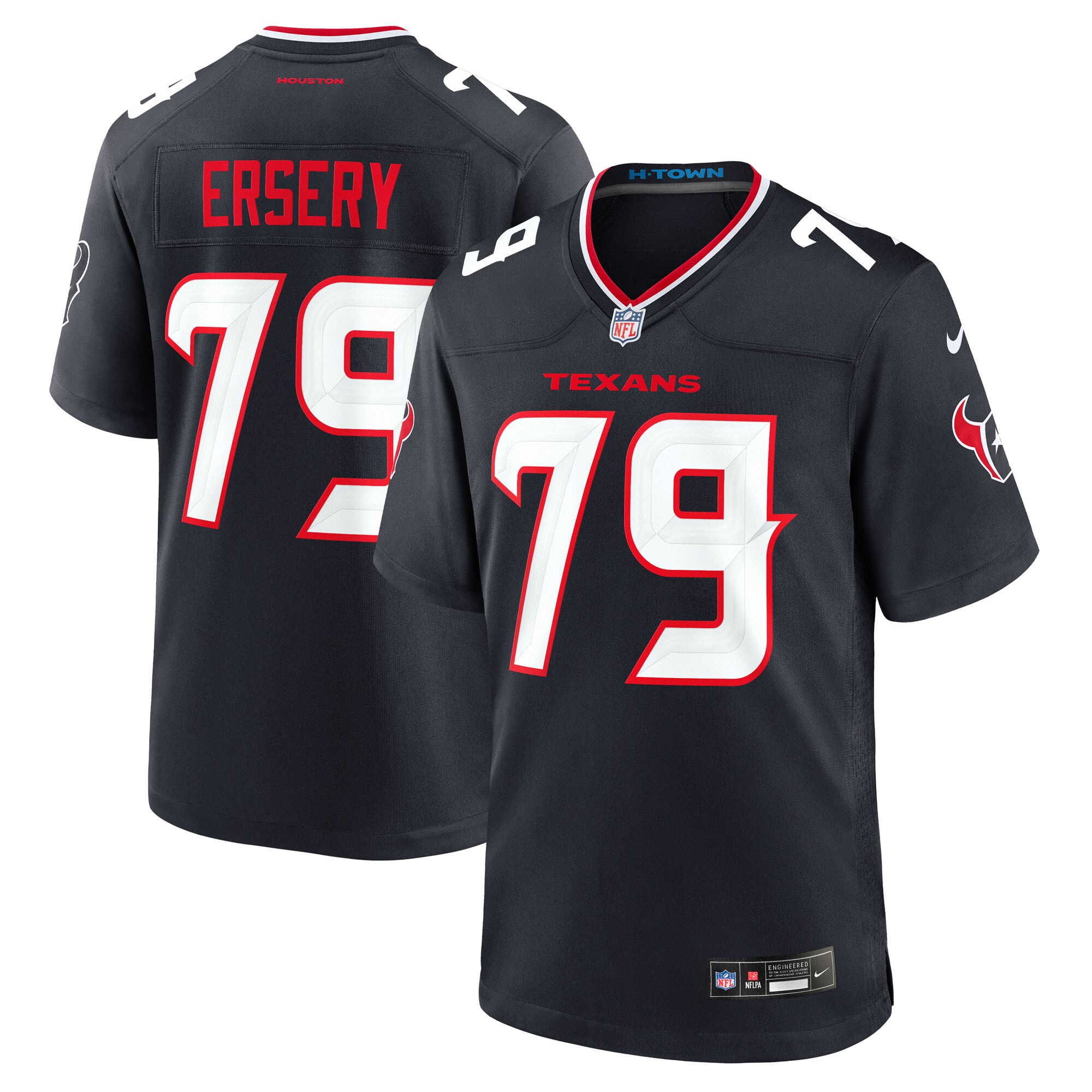 Aireontae Ersery Houston Texans Team Game Jersey - Navy