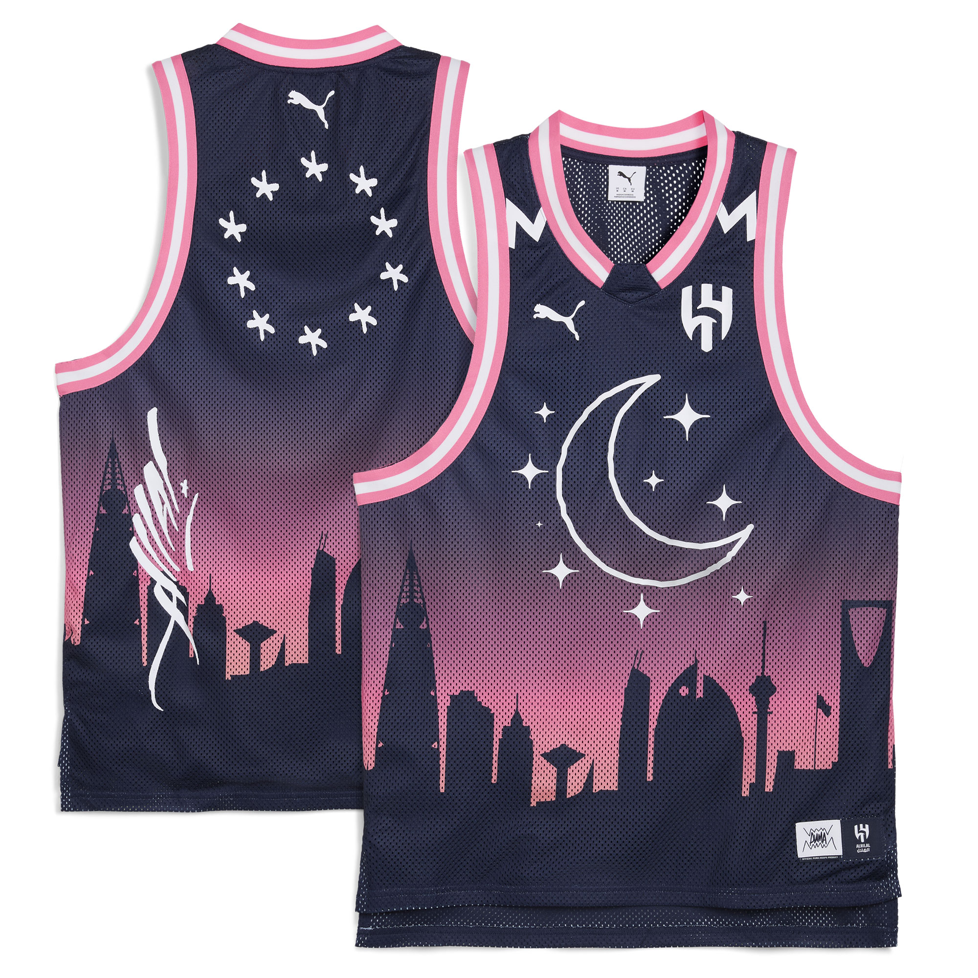 Al Hilal Puma 2025 FIFA Club World Cup dryCELL Basketball Jersey - Navy