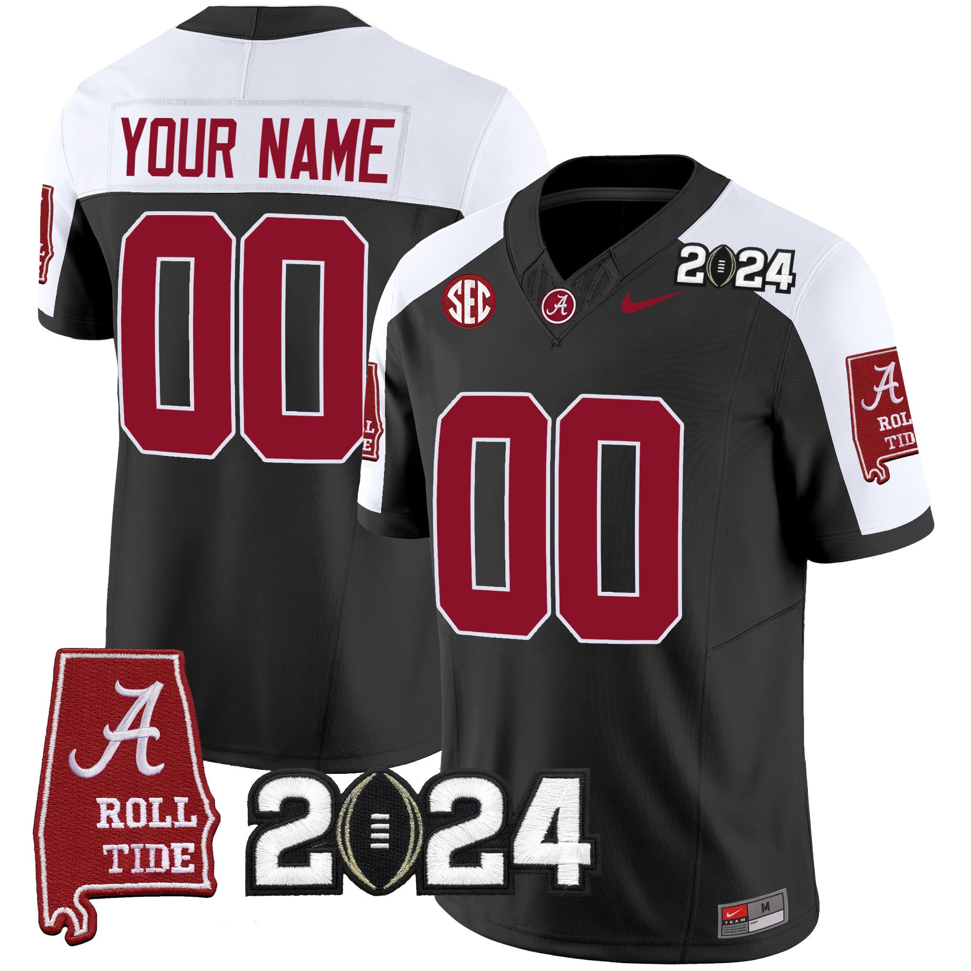 Alabama Crimson Tide 2024 Jersey - Nike - Custom Style