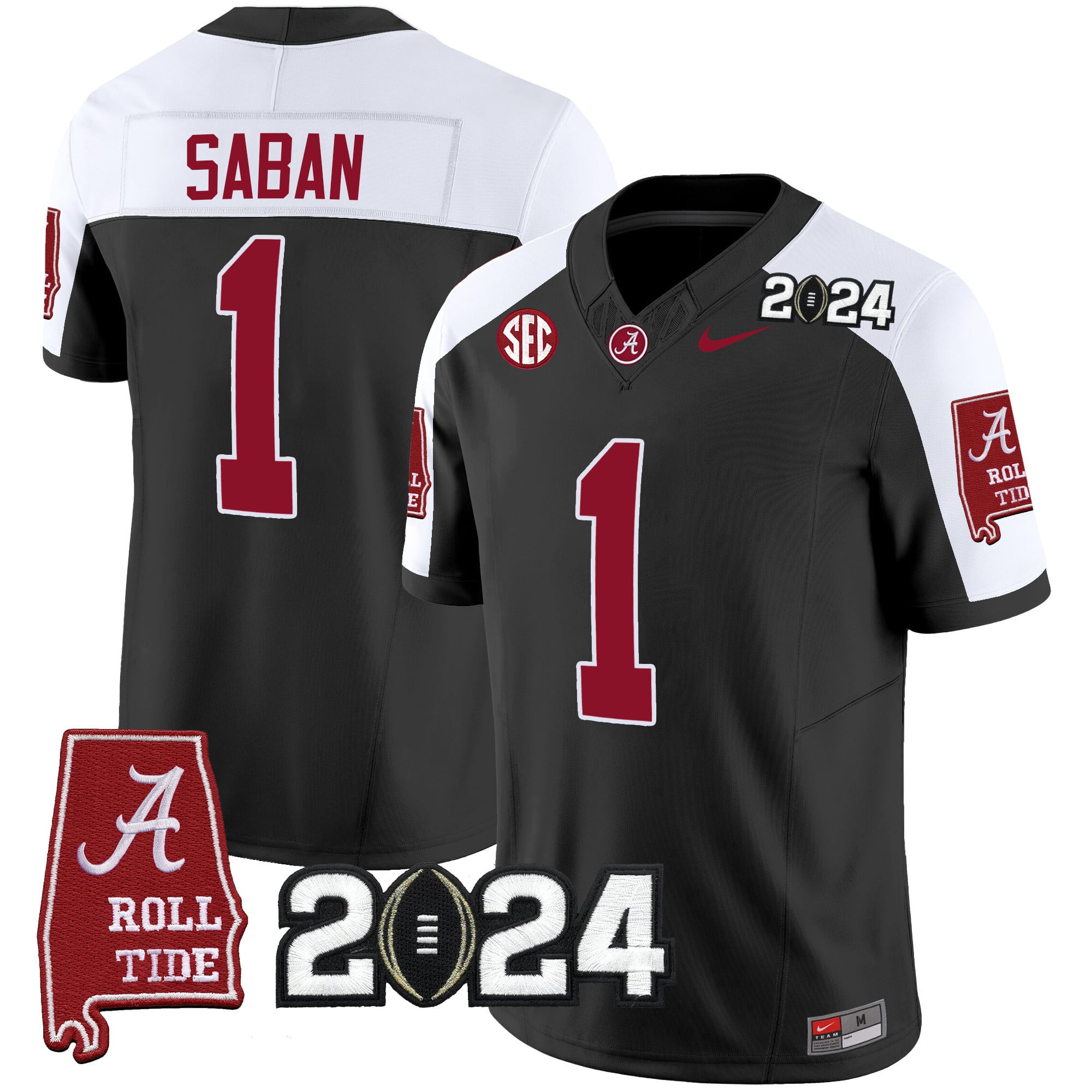 Alabama Crimson Tide Jersey Black - Nike Alabama Crimson Tide 2024