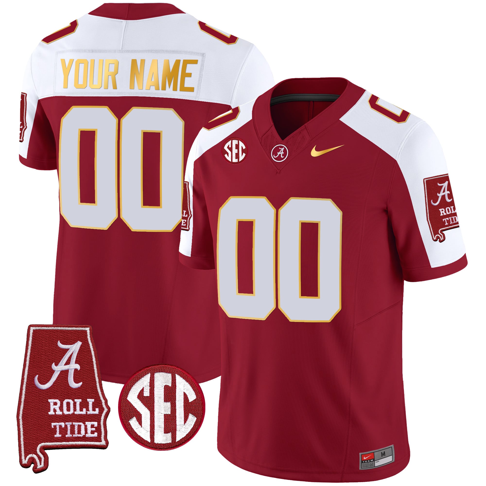 Alternative view of Alabama Crimson Tide Jersey nike - Nike Alabama Crimson Tide Jersey