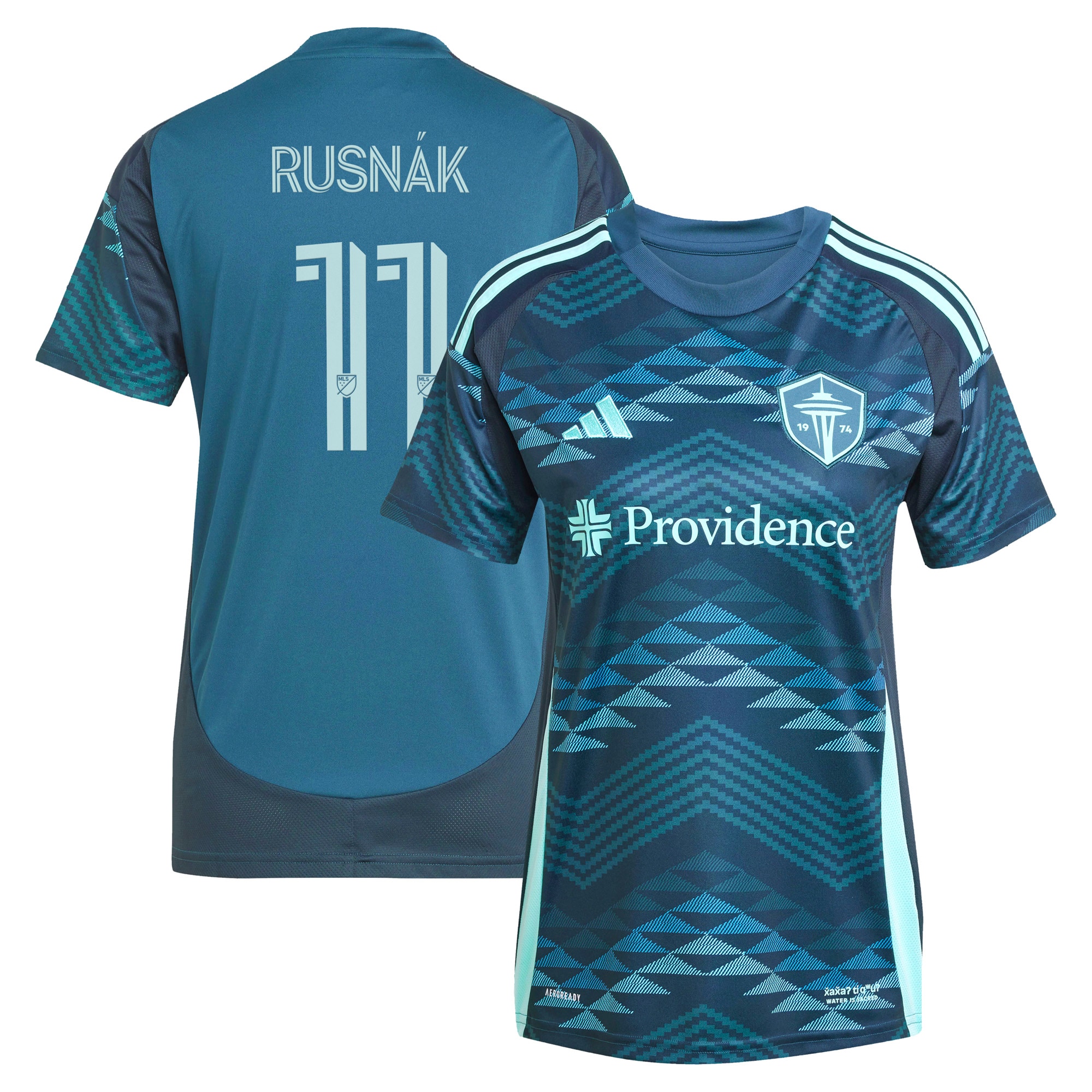 Albert Rusnak Seattle Sounders FC Women's 2025 The Salish Sea Kit Player Jersey - Blue