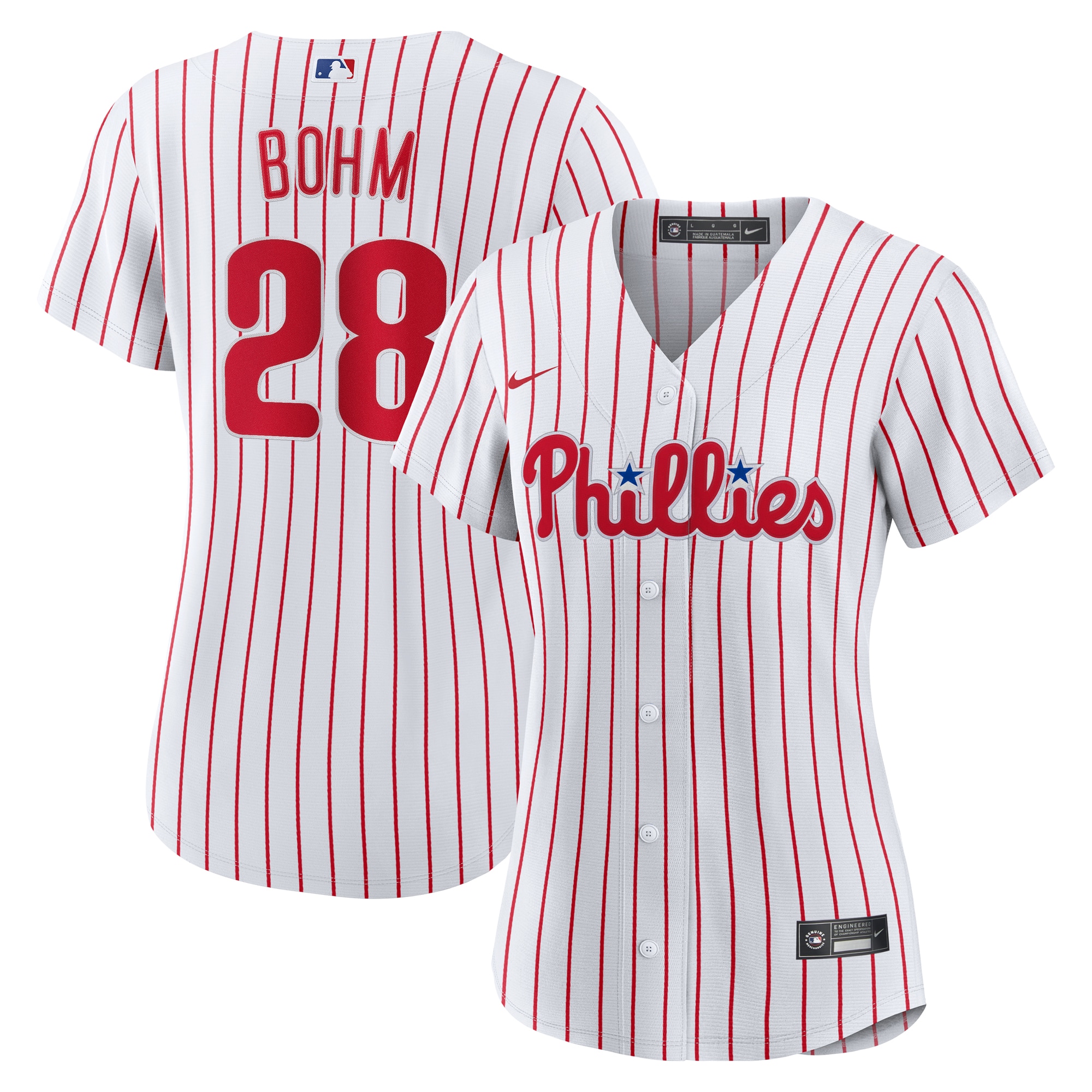 Alec Bohm Philadelphia Phillies Women's Home Jersey - White