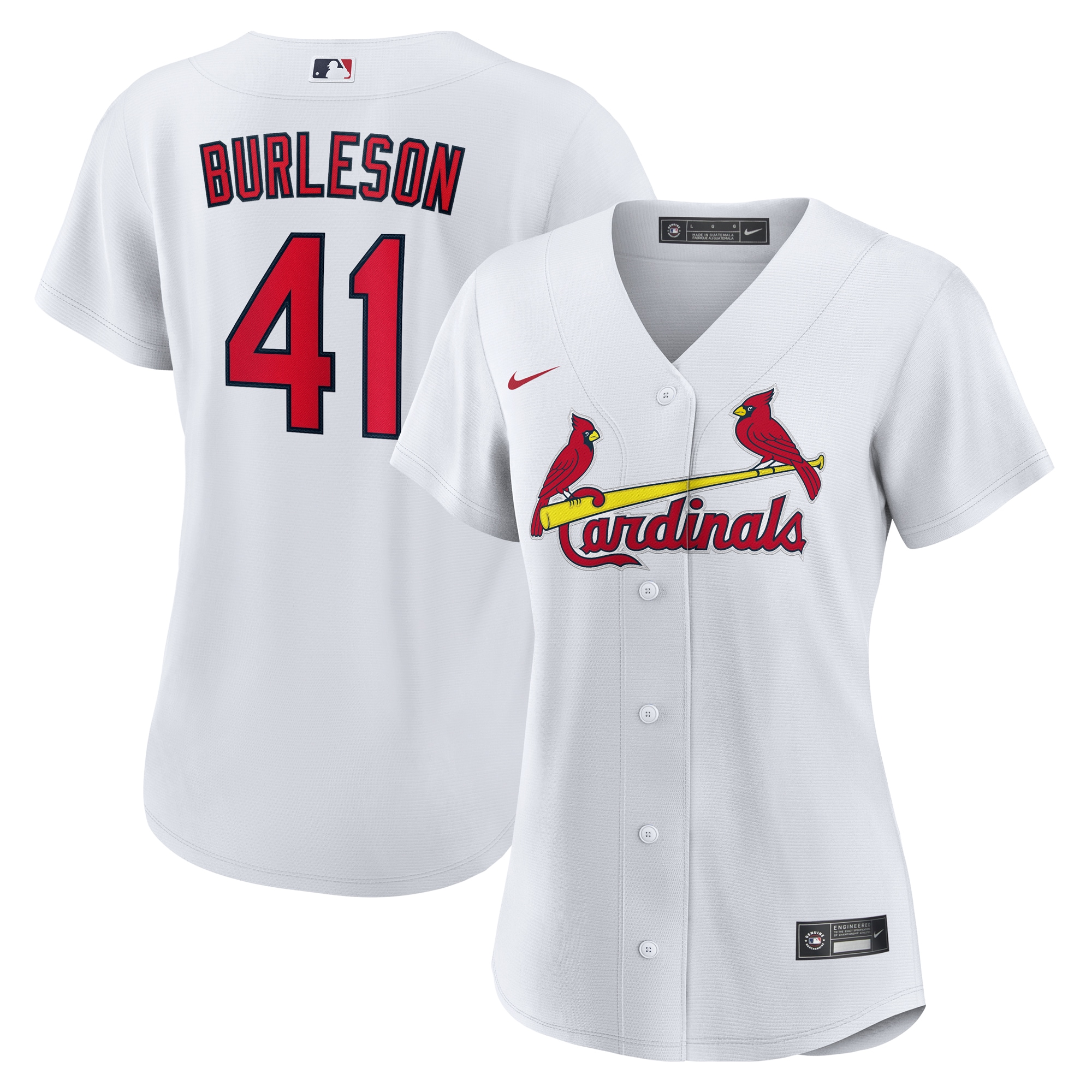 Alec Burleson St. Louis Cardinals Women's Home Jersey - White