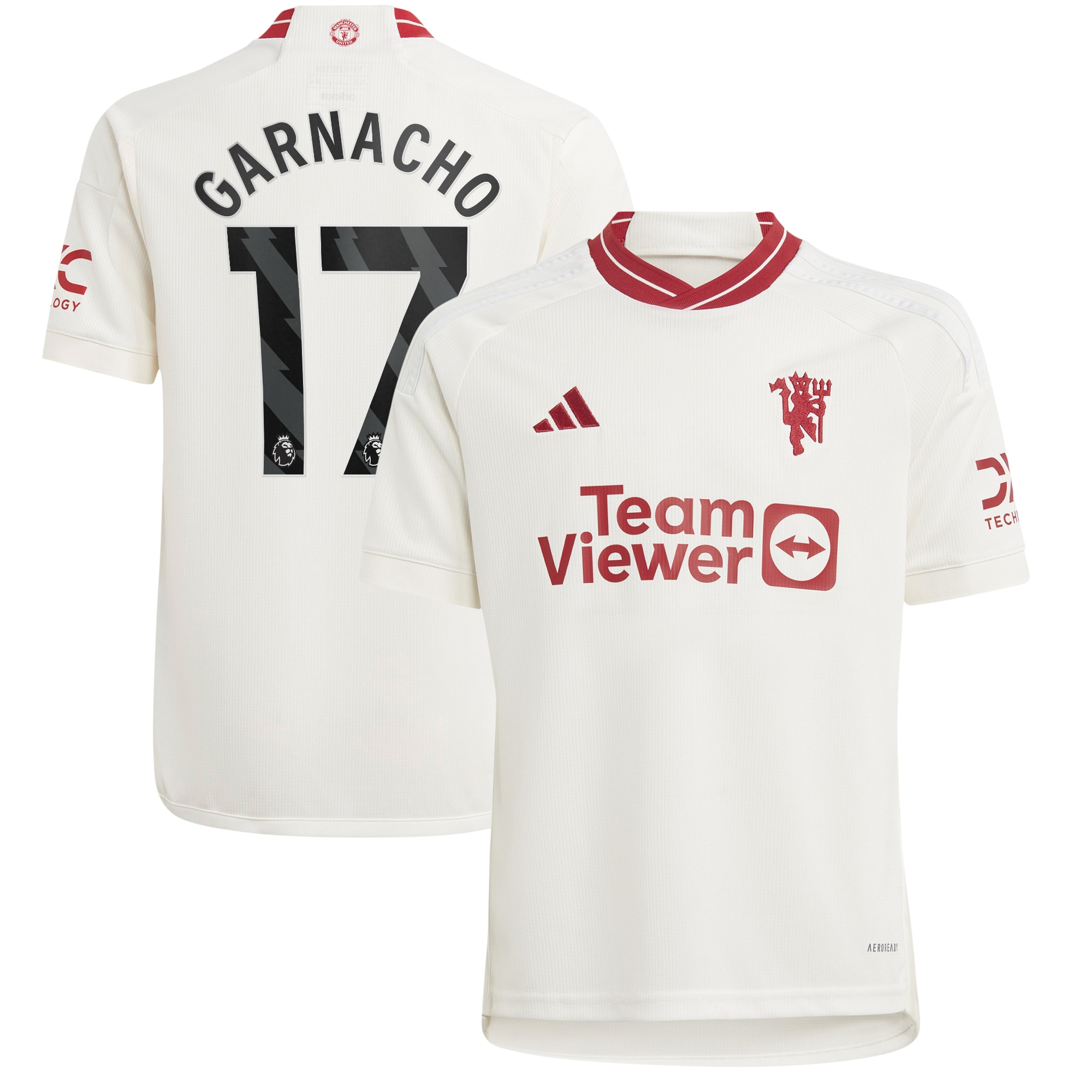 Alejandro Garnacho Manchester United Youth 2023/24 Third Player Jersey – White