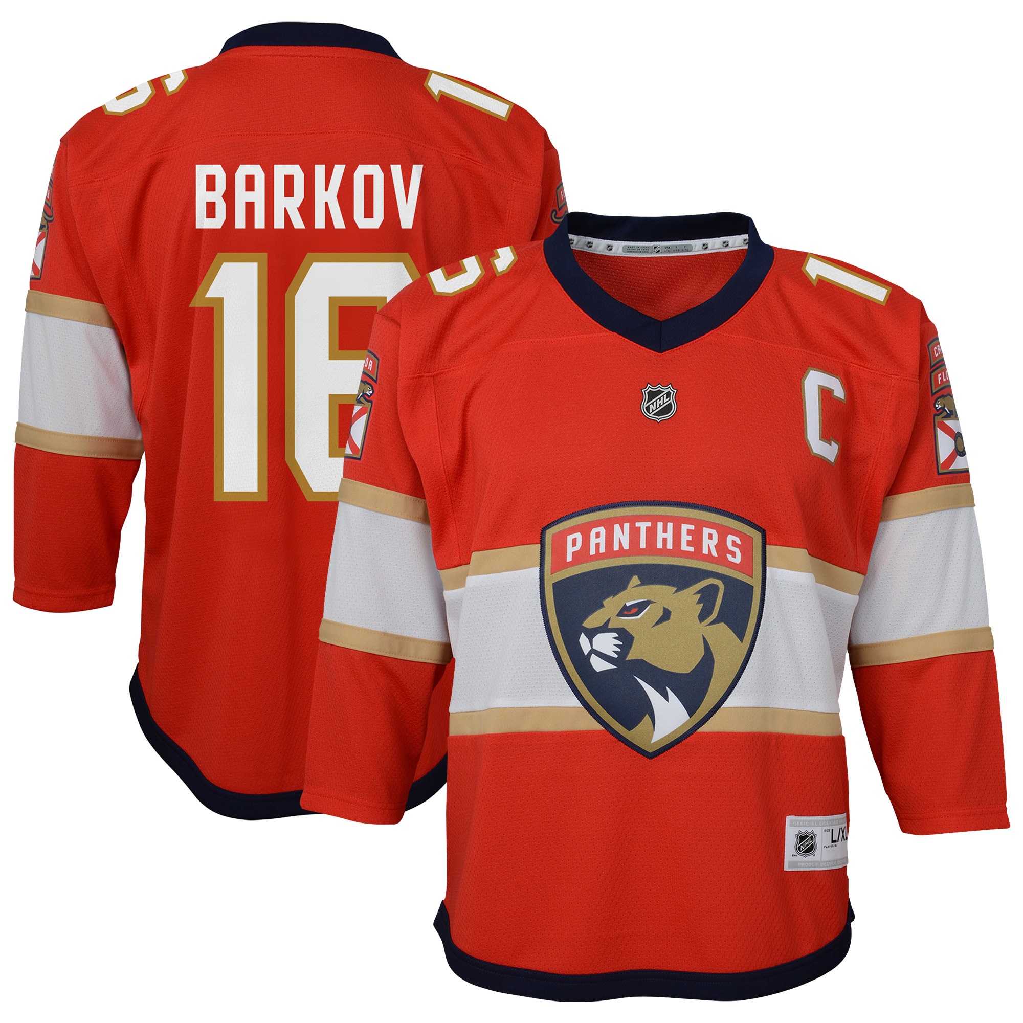 Aleksander Barkov Florida Panthers Youth Home Captain Player Jersey - Red