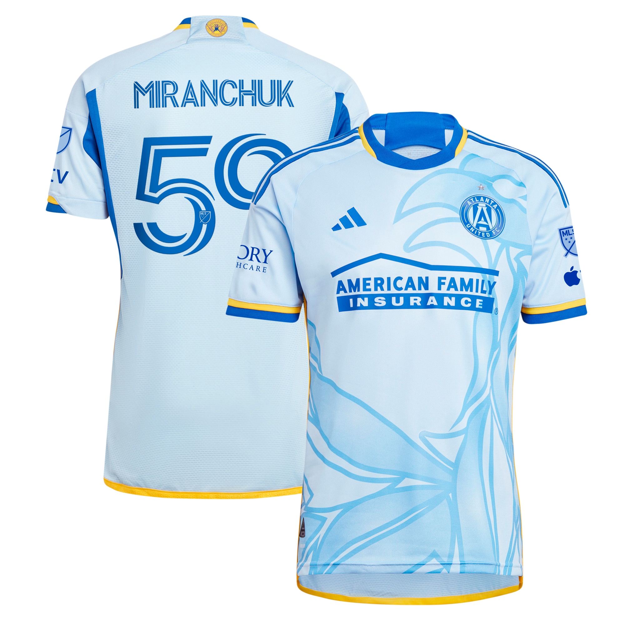 Aleksei Miranchuk Atlanta United FC 2024 The Resurgens Kit Player Jersey - Light Blue
