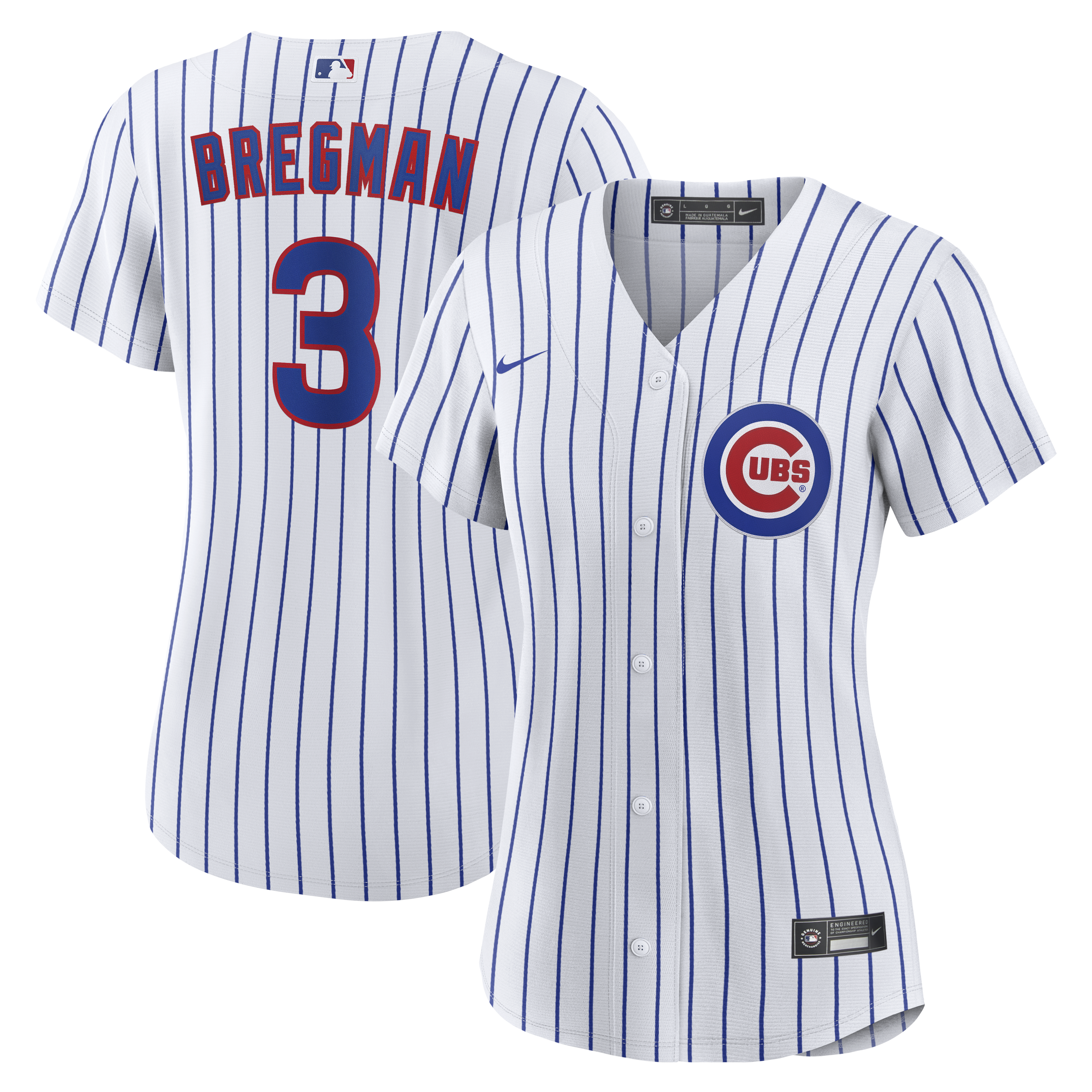 Alex Bregman Chicago Cubs Women's Home Jersey - White