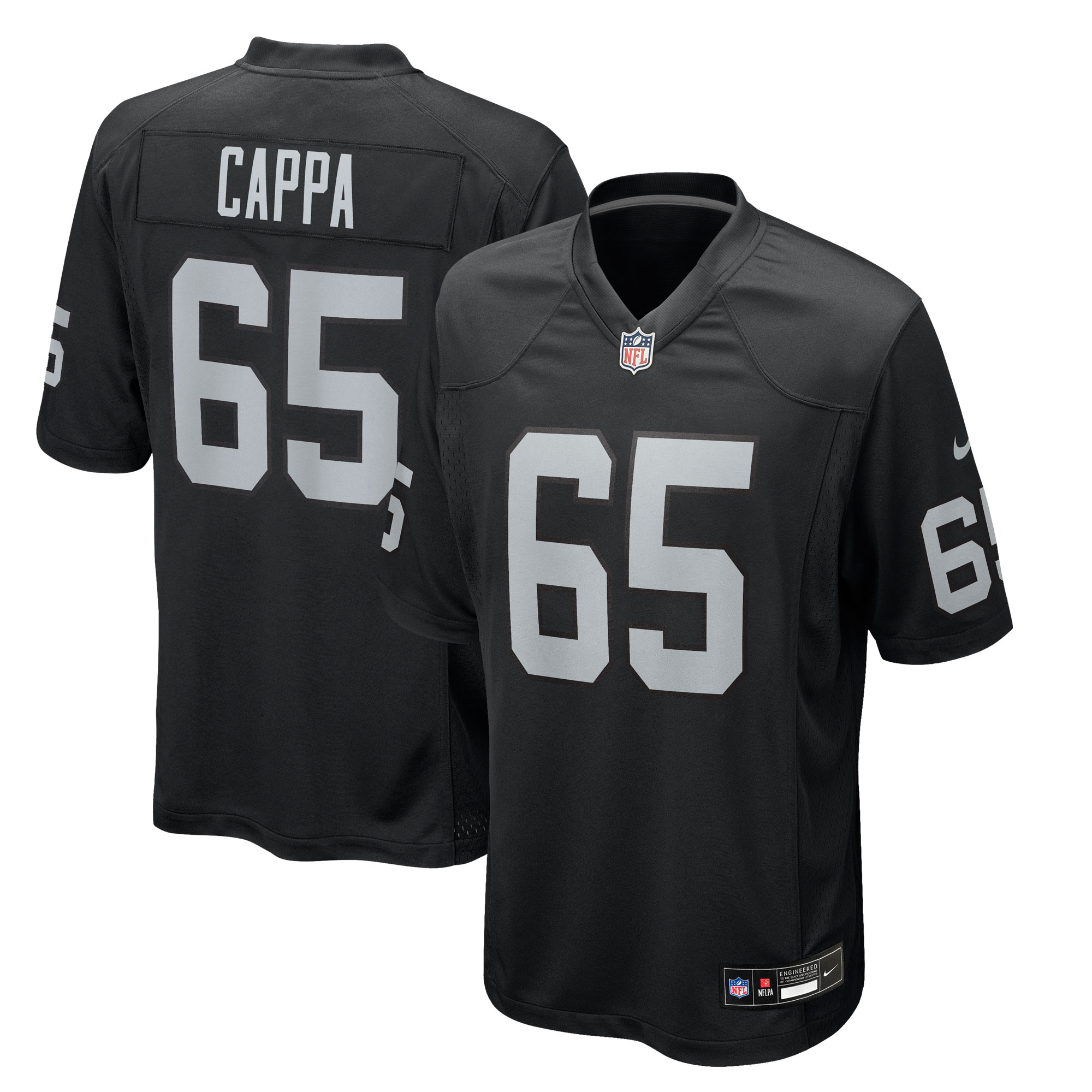 Alex Cappa Las Vegas Raiders Team Game Jersey - Black