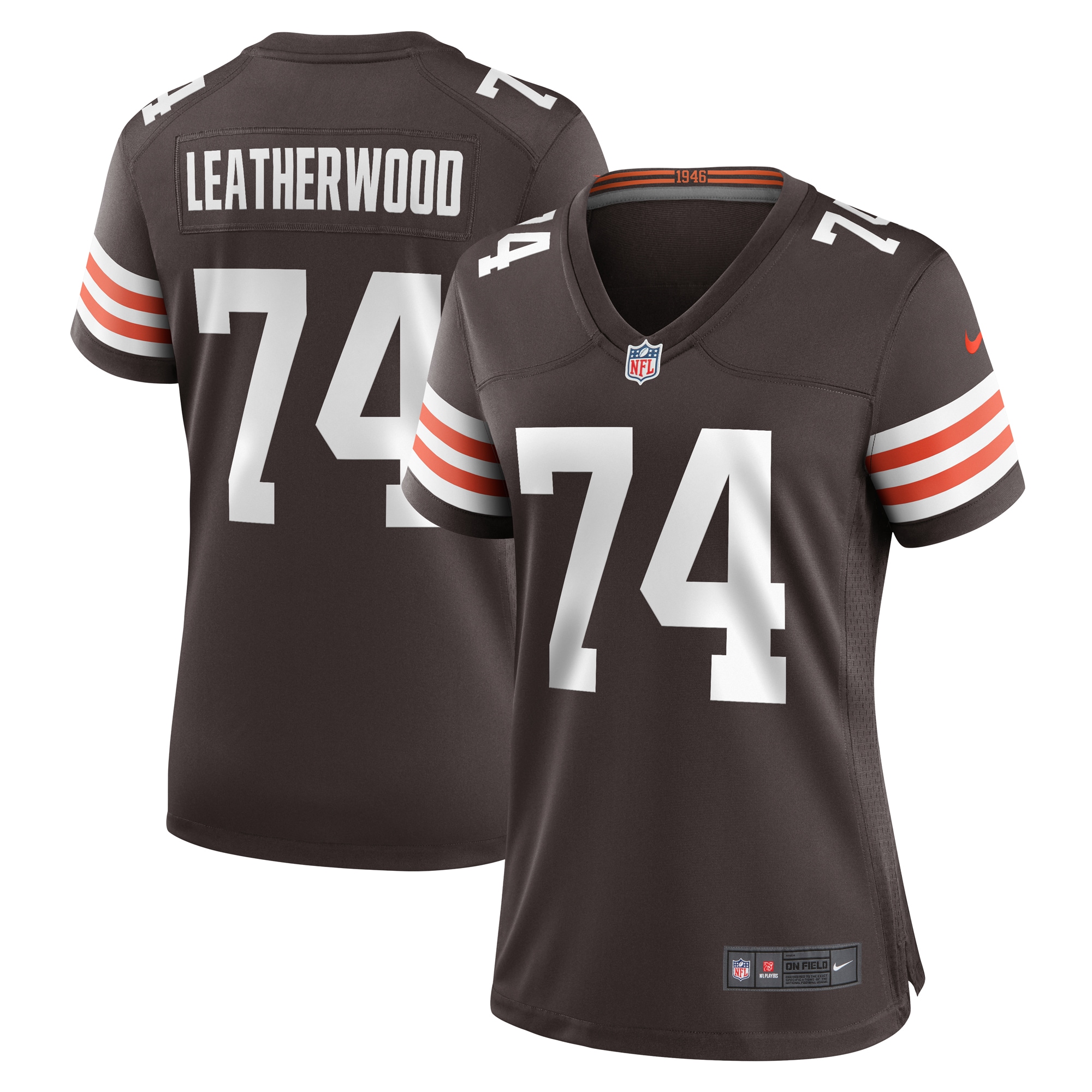 Alex Leatherwood Cleveland Browns Women's Team Game Jersey - Brown