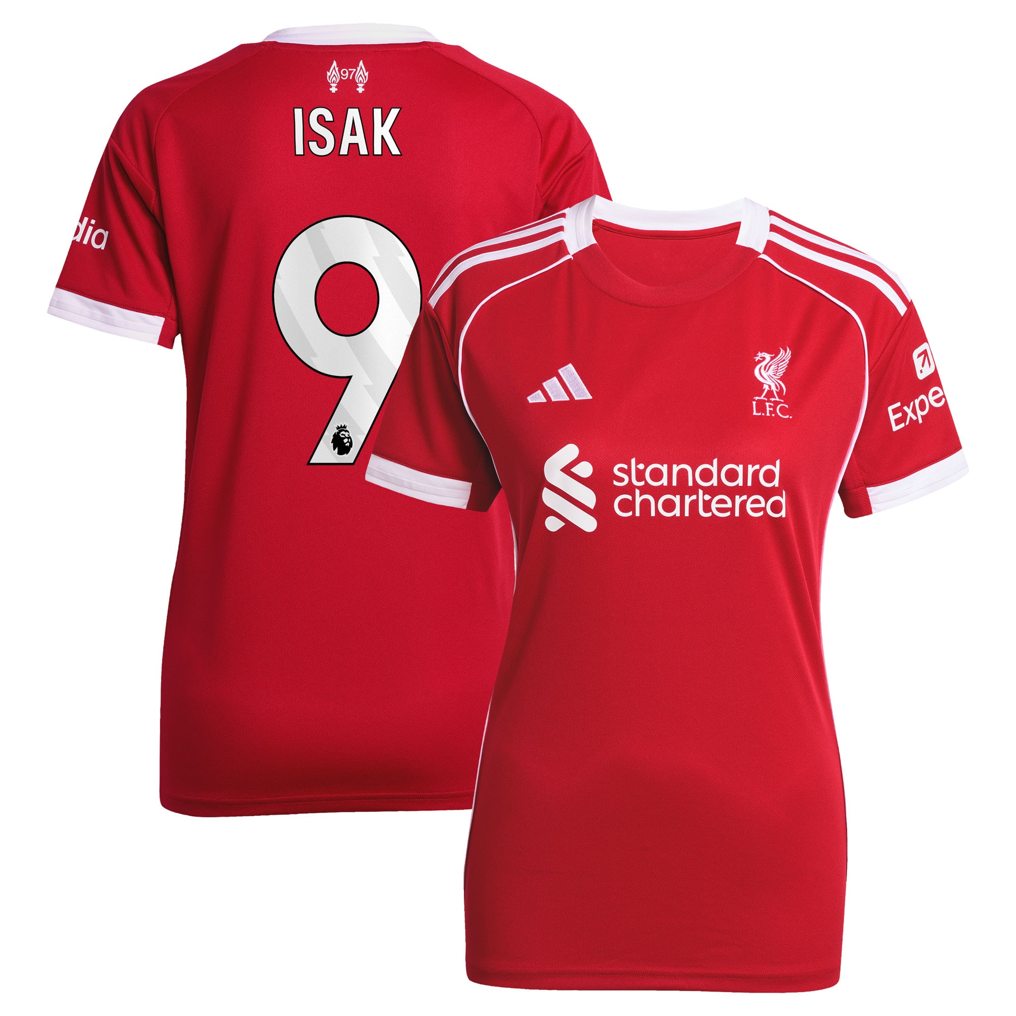 Alexander Isak Liverpool Women's 2025/26 Home Player Jersey - Red