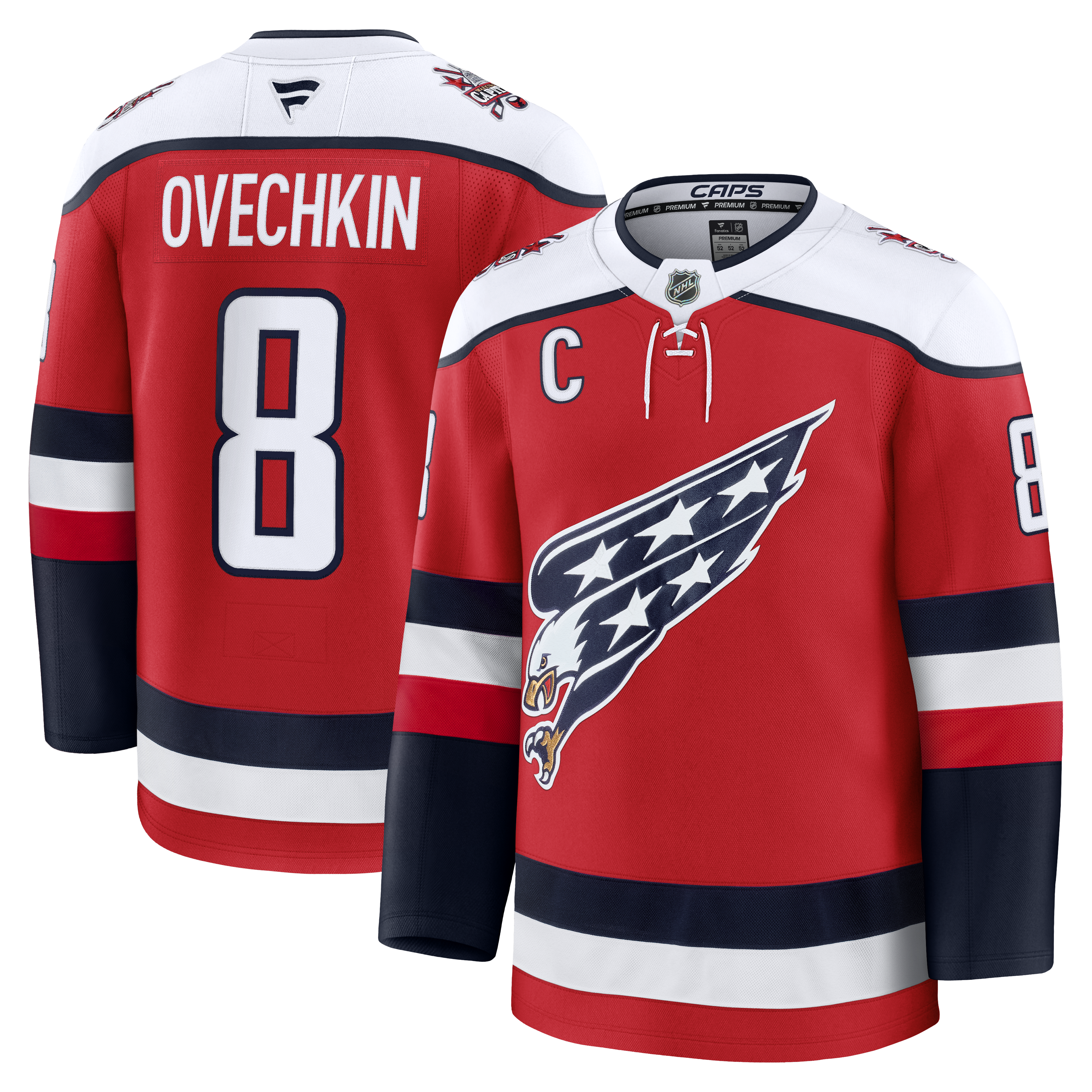 Alexander Ovechkin Washington Capitals Fanatics Alternate Premium Player Jersey - Red