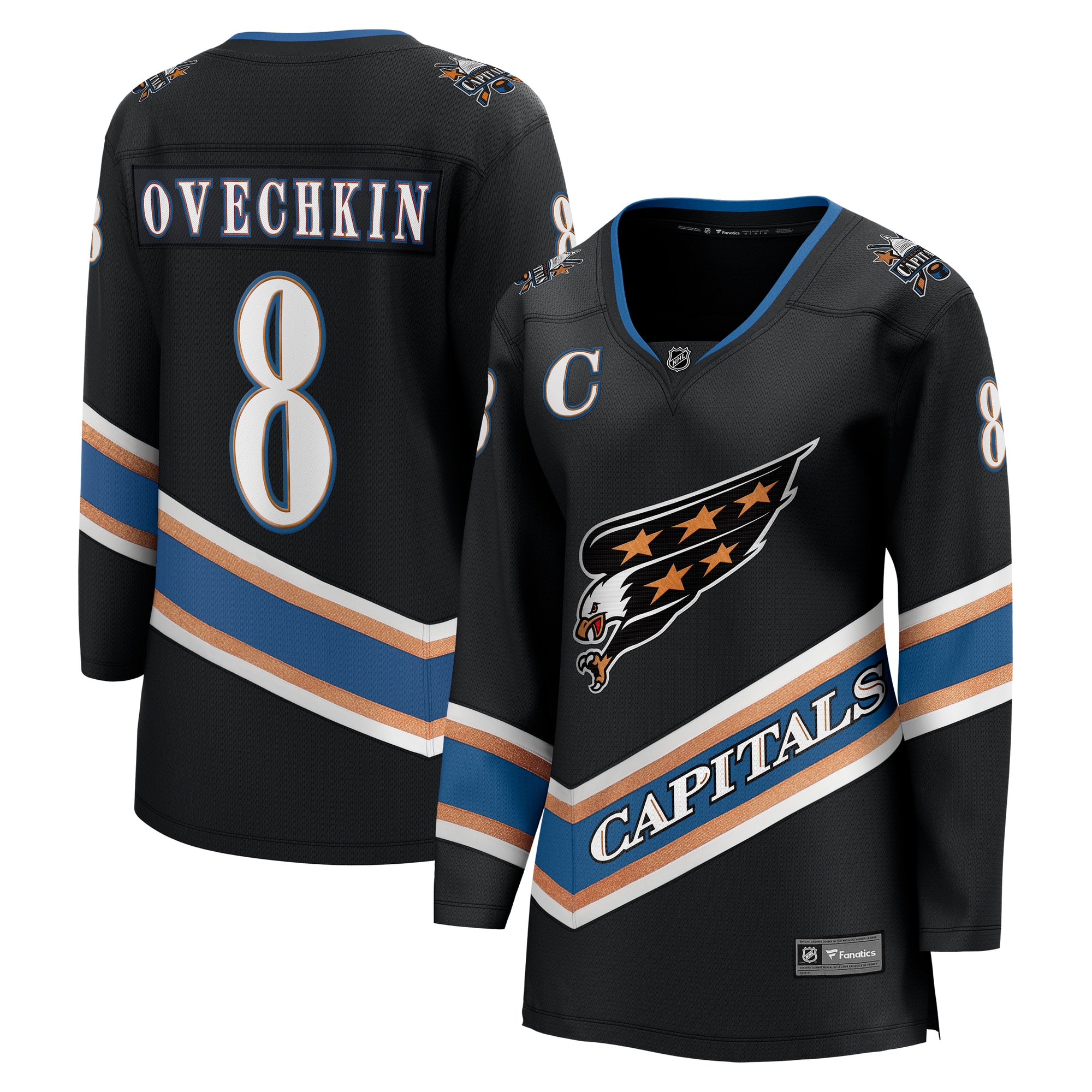 Alexander Ovechkin Washington Capitals Fanatics Women's 50th Anniversary Breakaway Jersey